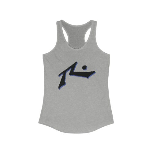 Rusty Surf Logo Printed on a Women's Ideal Racerback Tank
