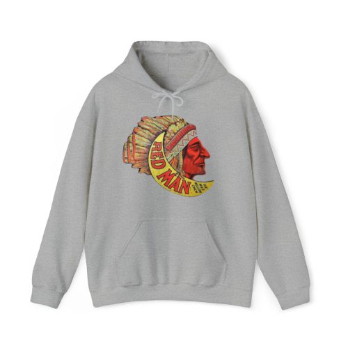 Red Man Tobacco Logo Printed on a Unisex Heavy Blend™ Hooded Sweatshirt