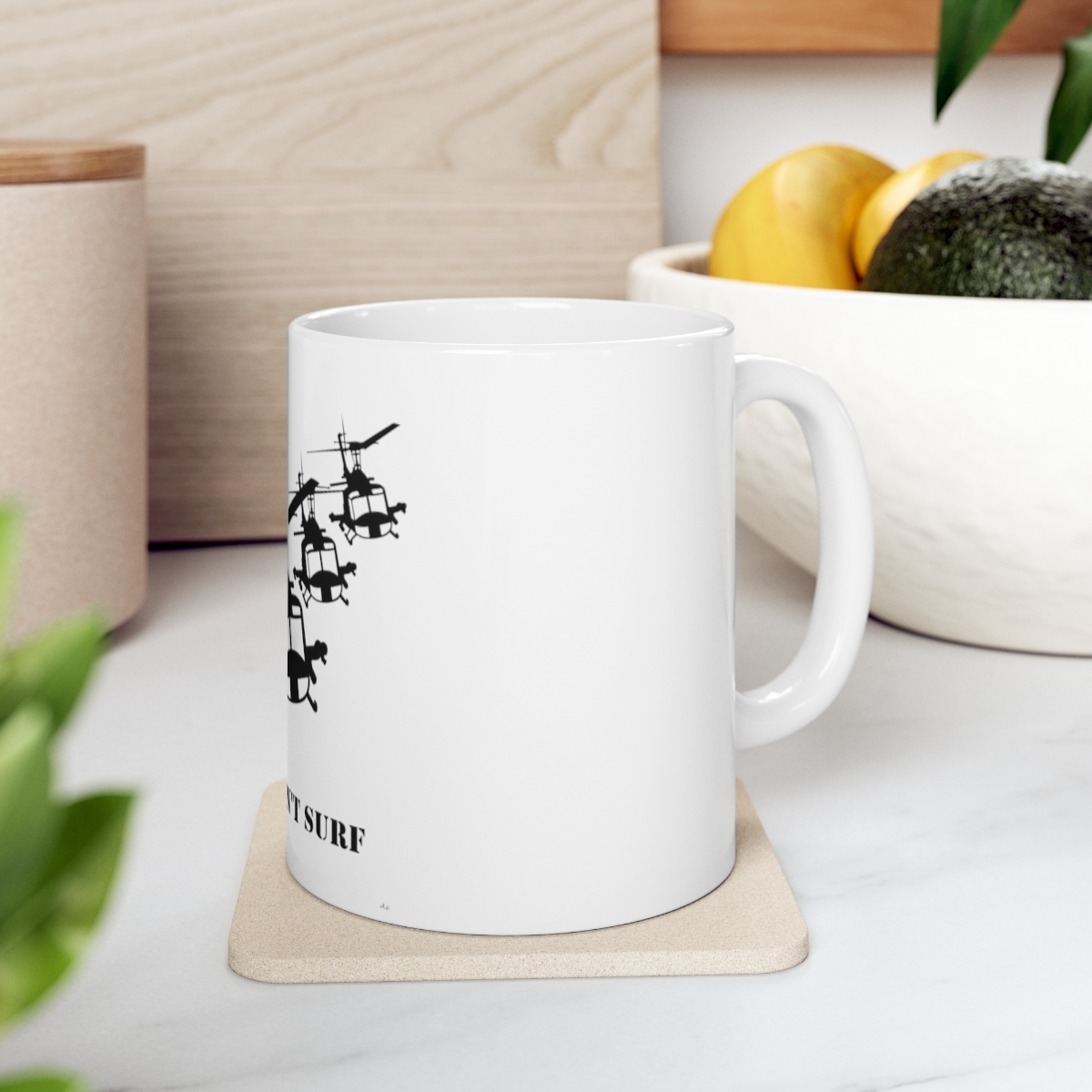 Charlie Don't Surf Choppers Printed on a Large Ceramic Mug 11oz - Image 7