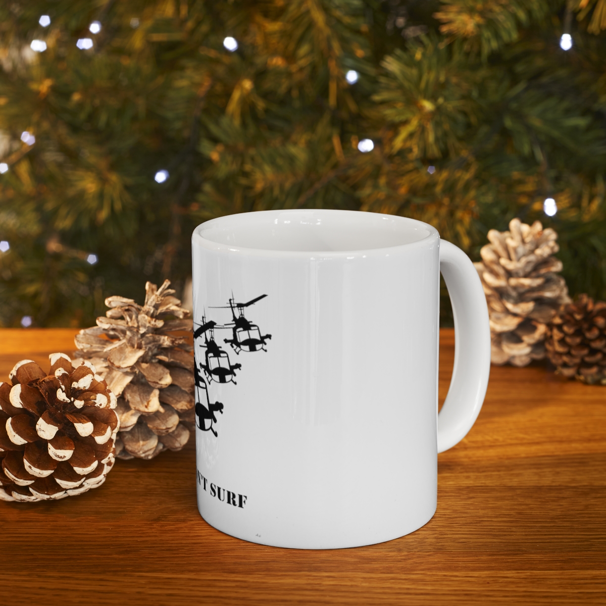 Charlie Don't Surf Choppers Printed on a Large Ceramic Mug 11oz - Image 9