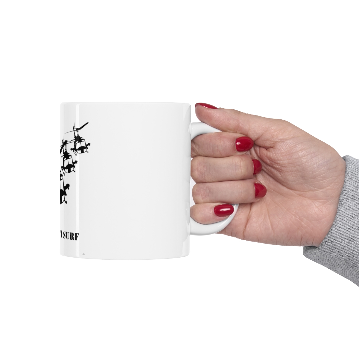 Charlie Don't Surf Choppers Printed on a Large Ceramic Mug 11oz - Image 12