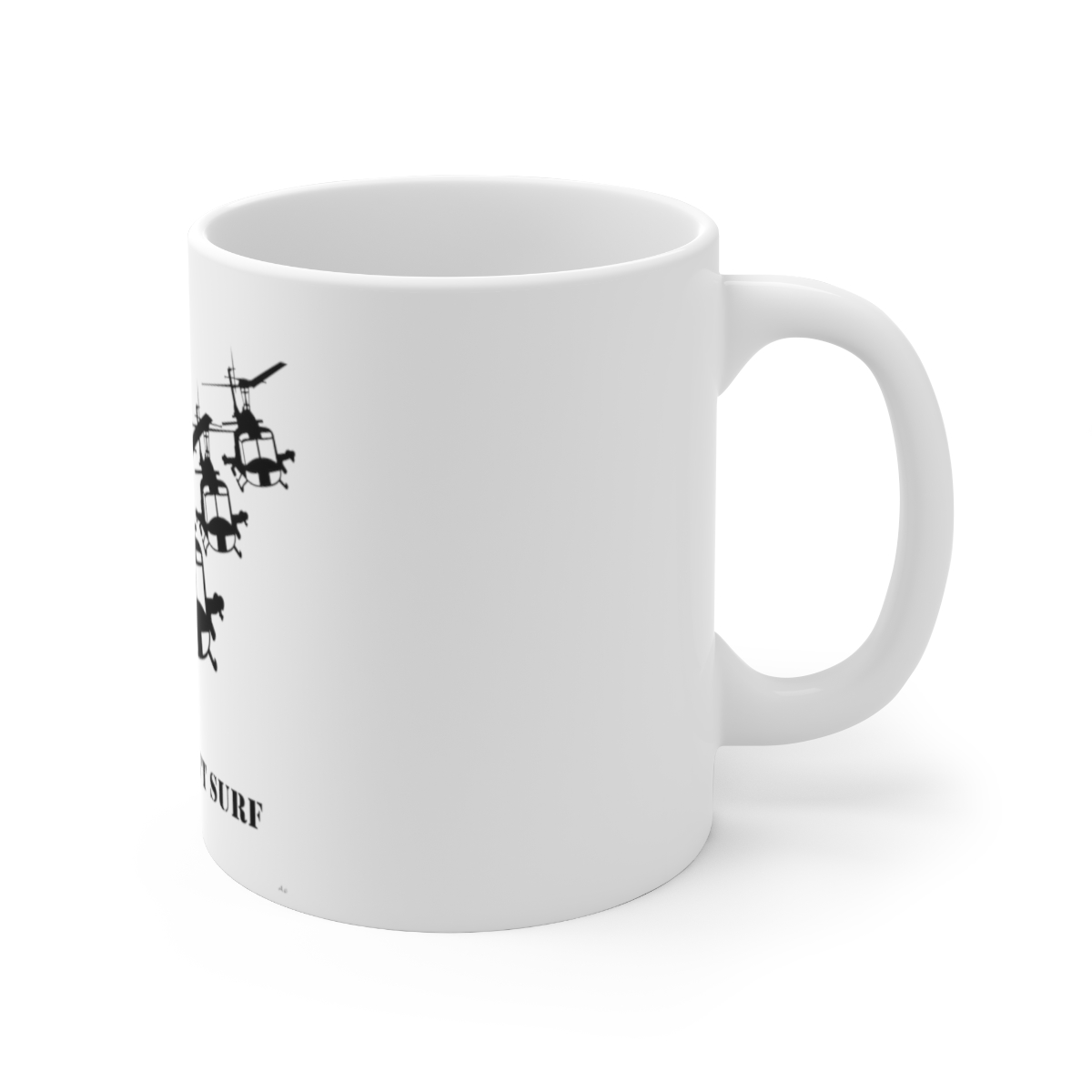 Charlie Don't Surf Choppers Printed on a Large Ceramic Mug 11oz - Image 3