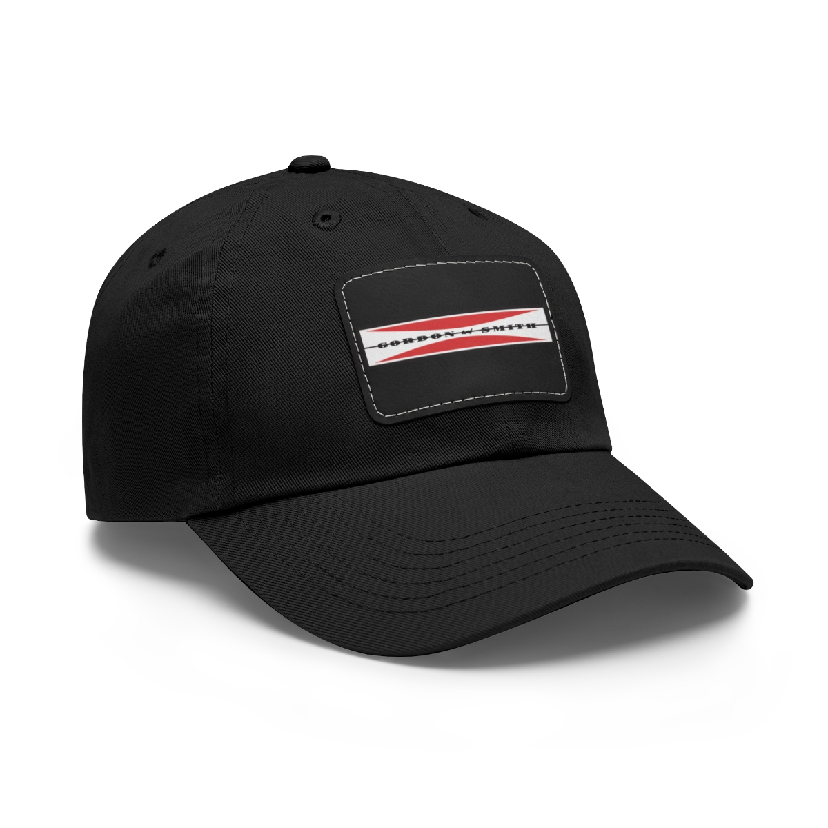 Gordon and Smith Surfboard Logo Printed on a Dad Hat with Leather Patch (Rectangle) - Image 2
