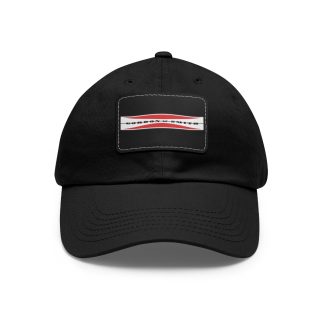 Gordon and Smith Surfboard Logo Printed on a Dad Hat with Leather Patch (Rectangle)