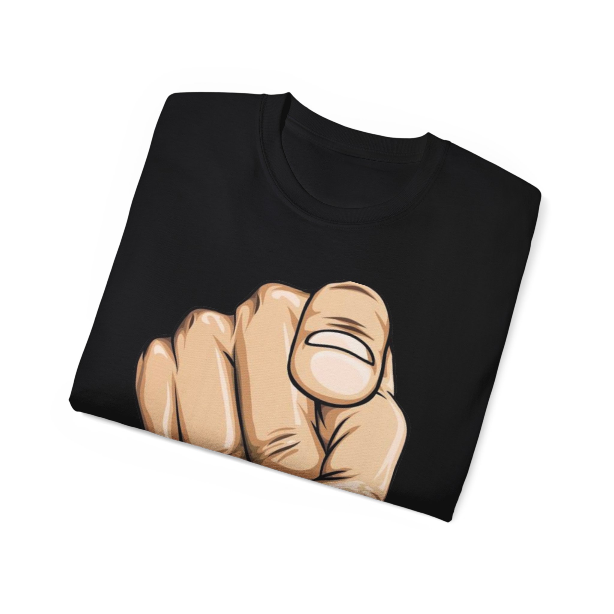 Pointing Finger Unisex Ultra Cotton Tee - Image 12