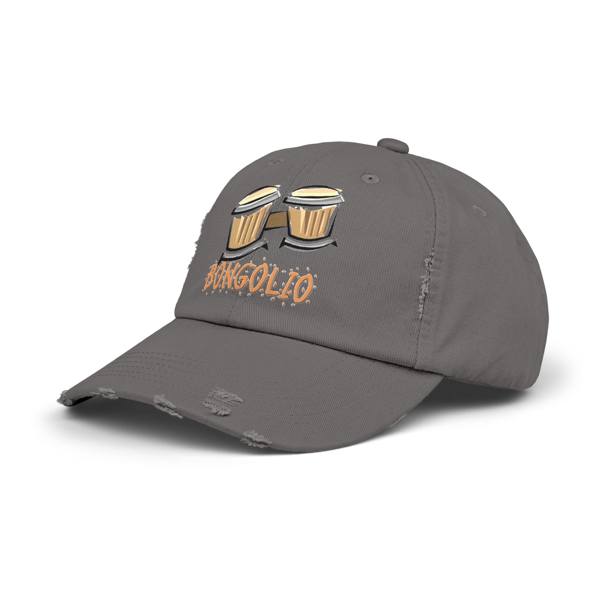 Bongolio! Bongos Distressed Cap | Trendy Bohemian Hat, Music Lover Gift, Casual Style, Festival Accessory, Unique Headwear - Image 22
