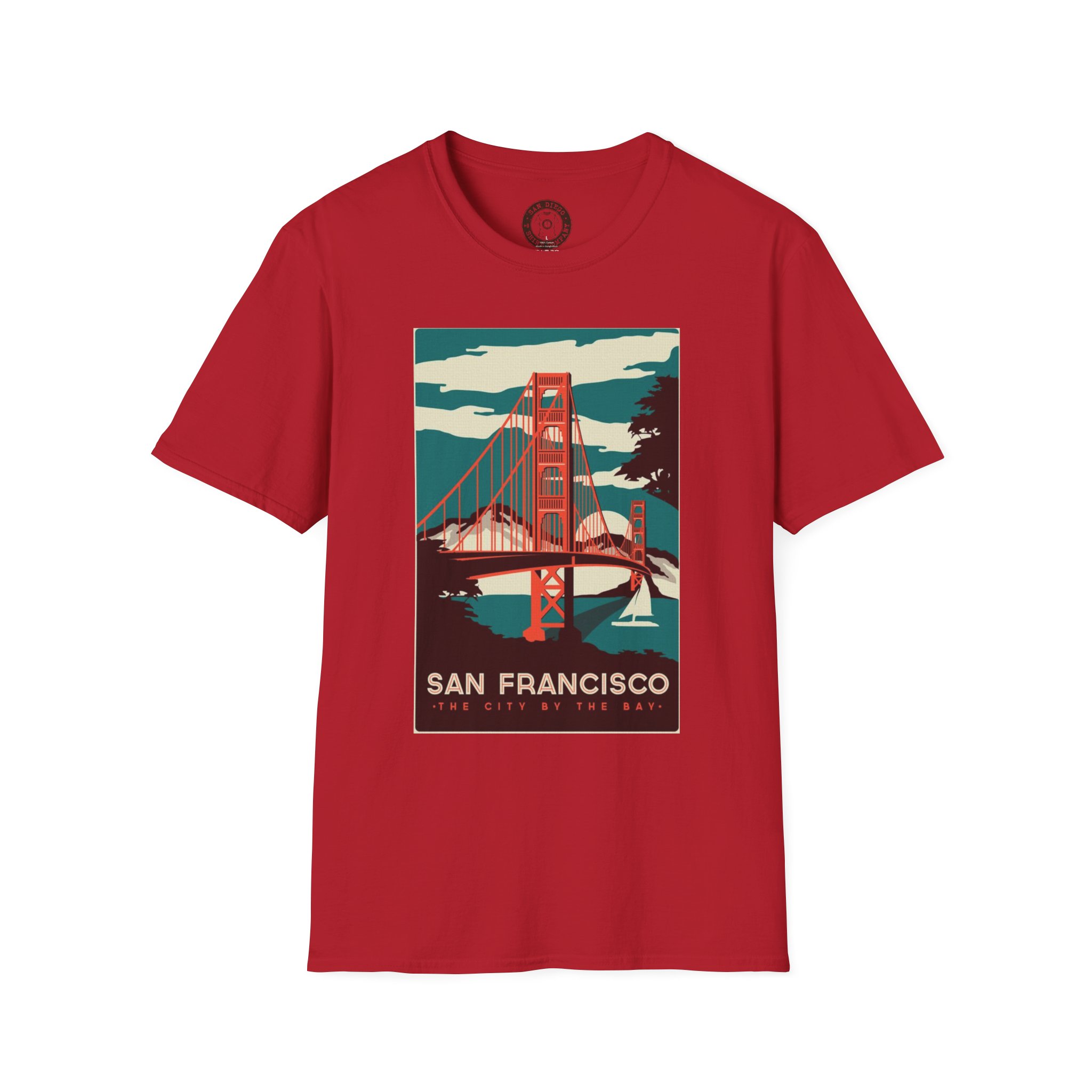 Vintage San Francisco Golden Gate Bridge T-Shirt, California Souvenir, Casual Wear, Gift for Travelers - Image 49