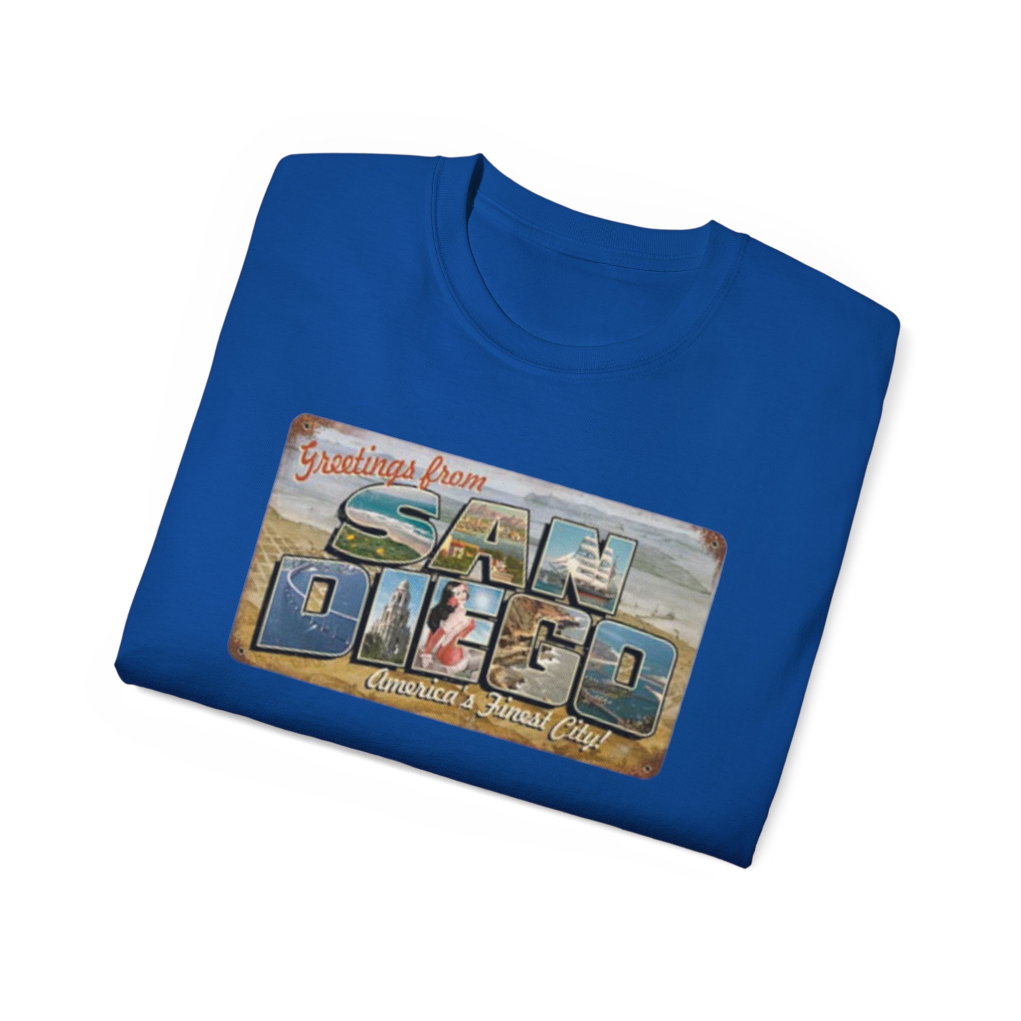 San Diego Postcard Unisex Ultra Cotton Tee - Image 48