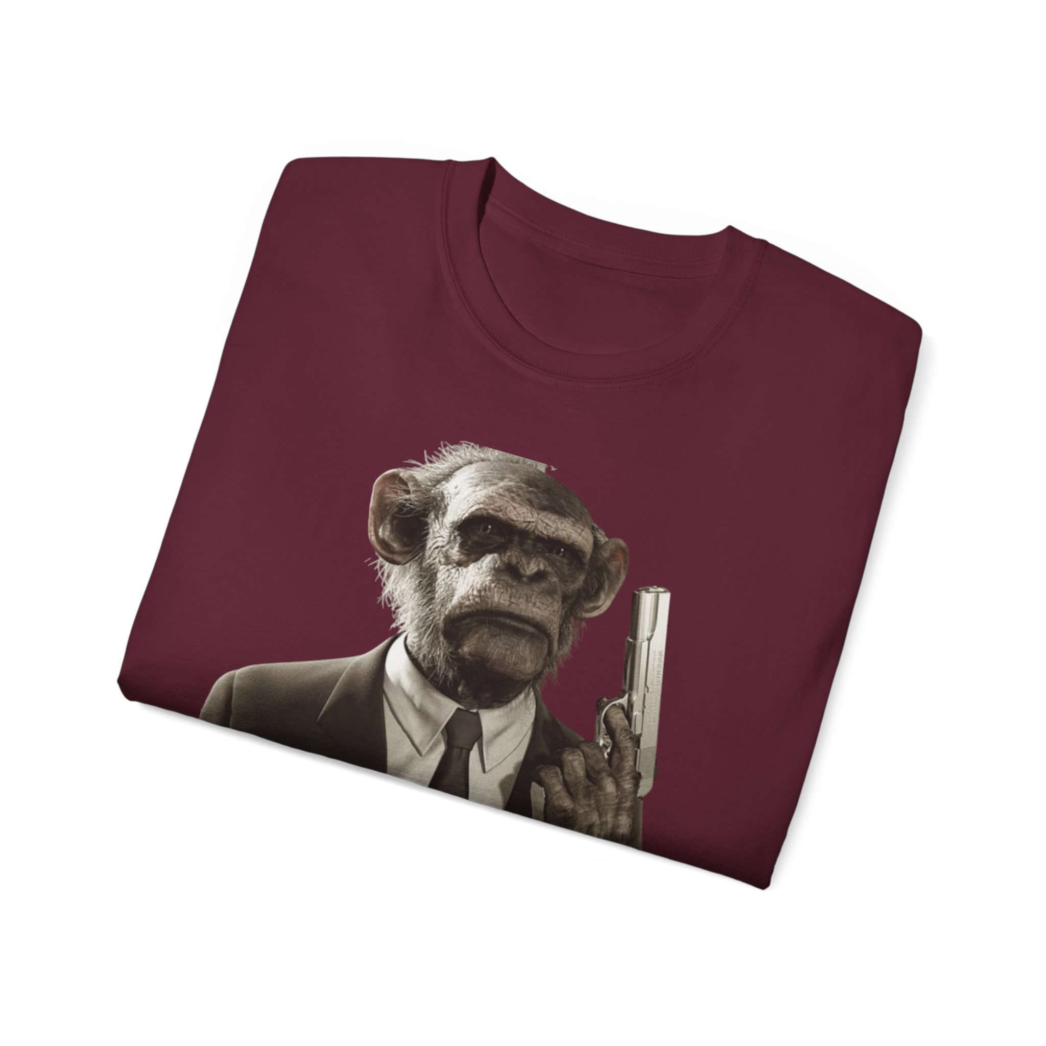 Monkey Cop - -Make My Day Unisex Ultra Cotton Tee - Image 28