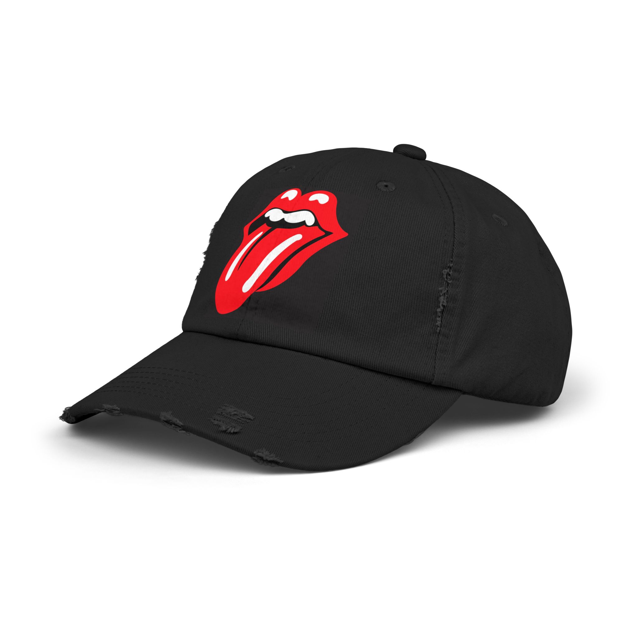 Retro Rolling Stones Distressed Cap, Vintage Cap, Rock Music Merch, Casual Hat, Gift for Music Lovers, Distressed Baseball Cap - Image 2