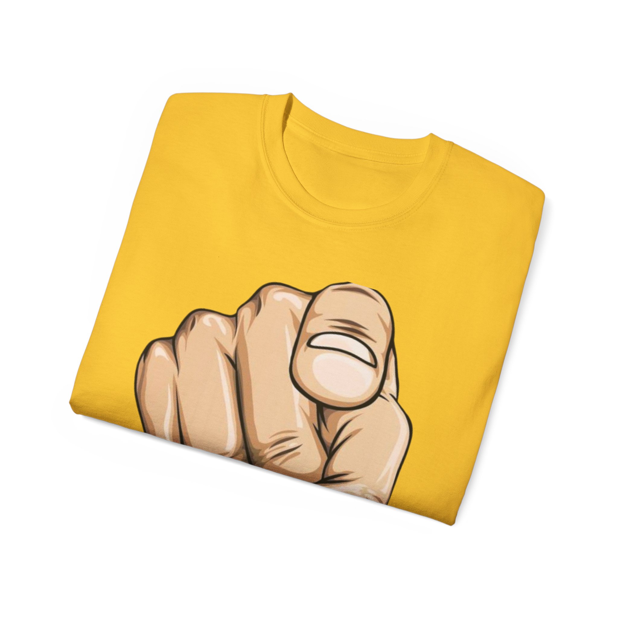 Pointing Finger Unisex Ultra Cotton Tee - Image 32