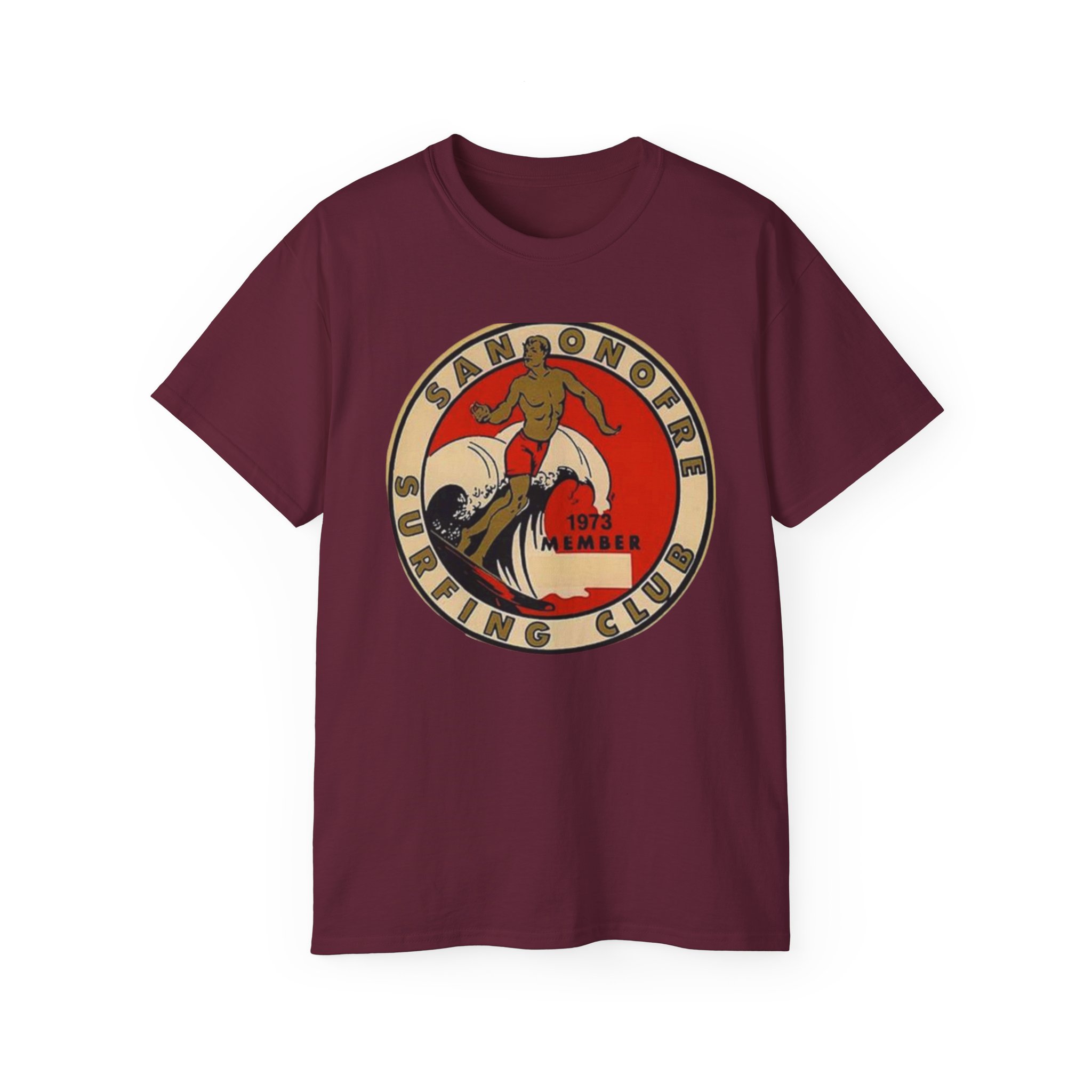 San Onofre, California Surfing Club Unisex Ultra Cotton Tee - Image 25