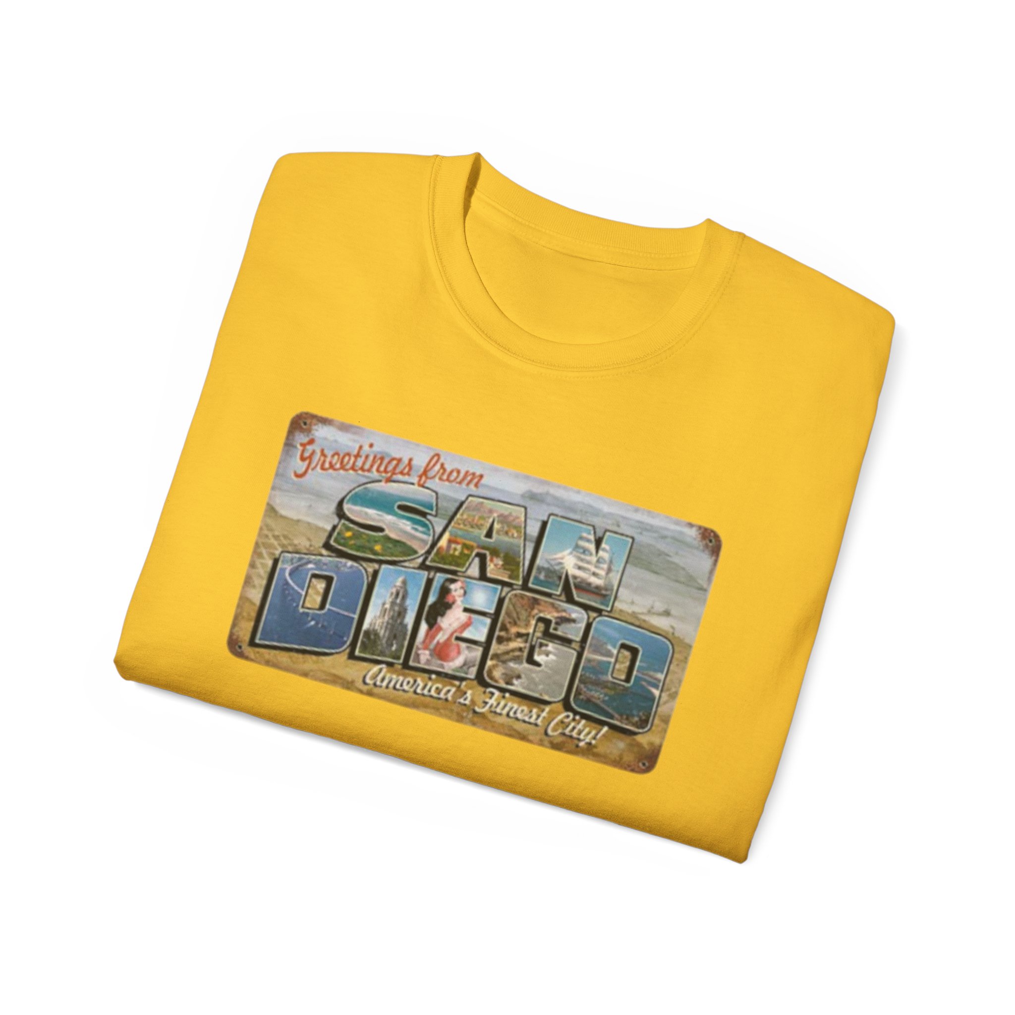 San Diego Postcard Unisex Ultra Cotton Tee - Image 32