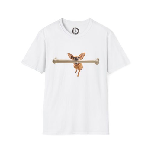 Chihuahua Bone T-Shirt, Funny Dog Tee, Pet Lover Gift, Animal Lover Apparel, Cute Dog Shirt, Everyday Casual Wear