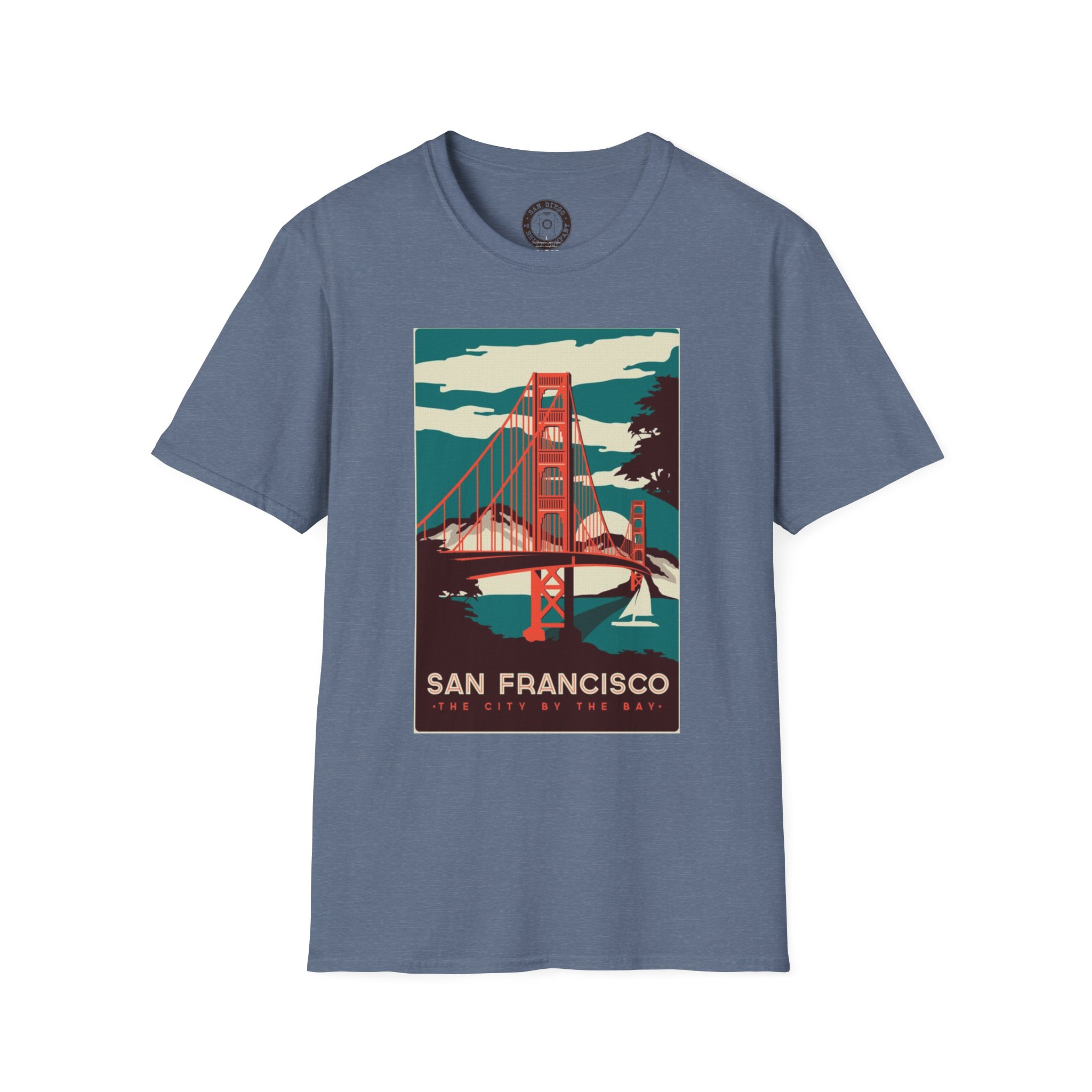 Vintage San Francisco Golden Gate Bridge T-Shirt, California Souvenir, Casual Wear, Gift for Travelers - Image 29