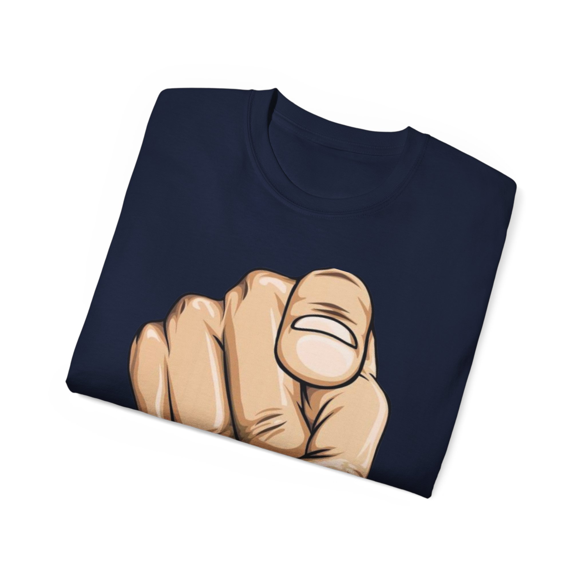 Pointing Finger Unisex Ultra Cotton Tee - Image 52