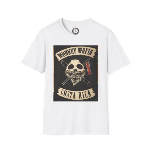 Costa Rica Monkey Mafia T-Shirt, Edgy Graphic Tee, Casual Outfit, Gift for Friends, Great for Festivals