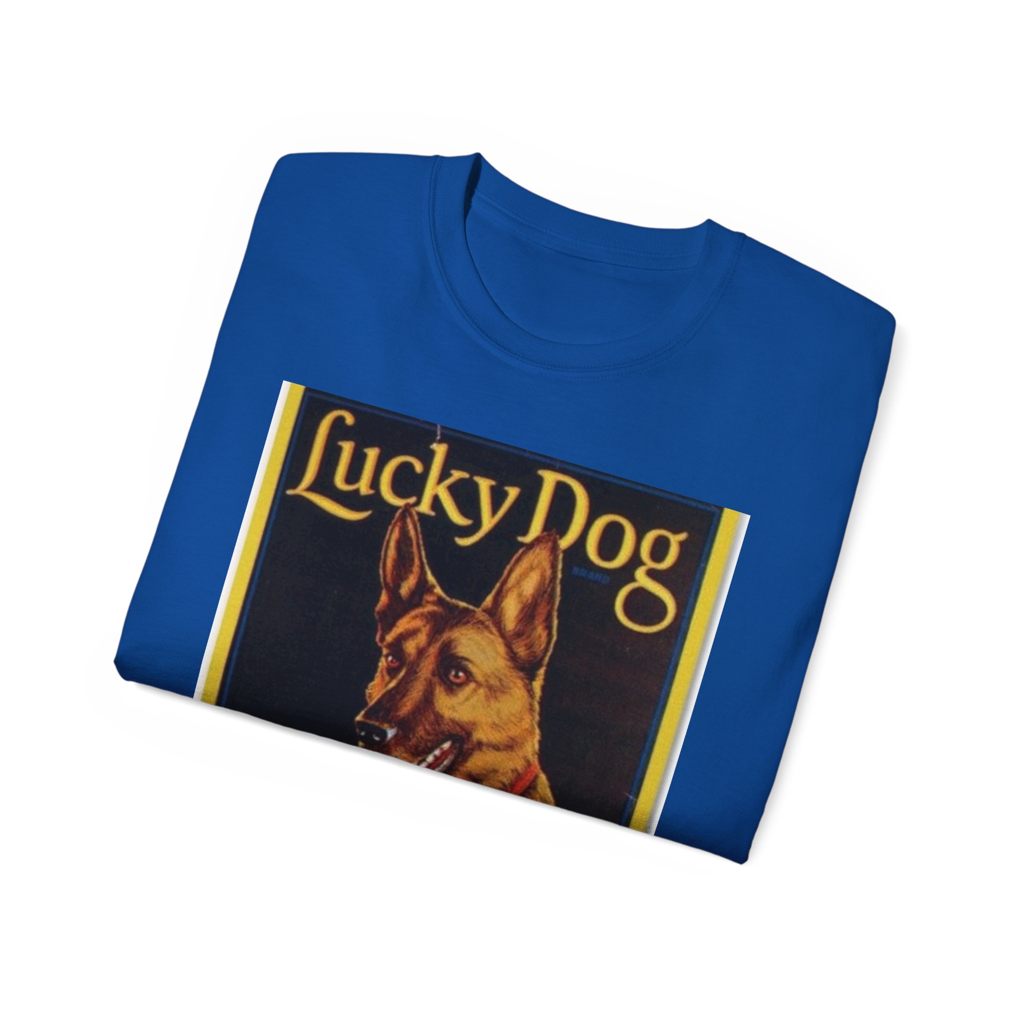 Lucky Dog Vintage Crate Label Unisex Ultra Cotton Tee - Image 48