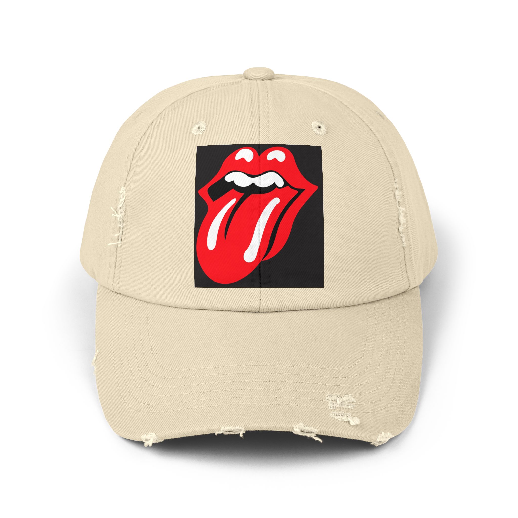 Retro Rolling Stones Distressed Cap, Vintage Cap, Rock Music Merch, Casual Hat, Gift for Music Lovers, Distressed Baseball Cap - Image 5