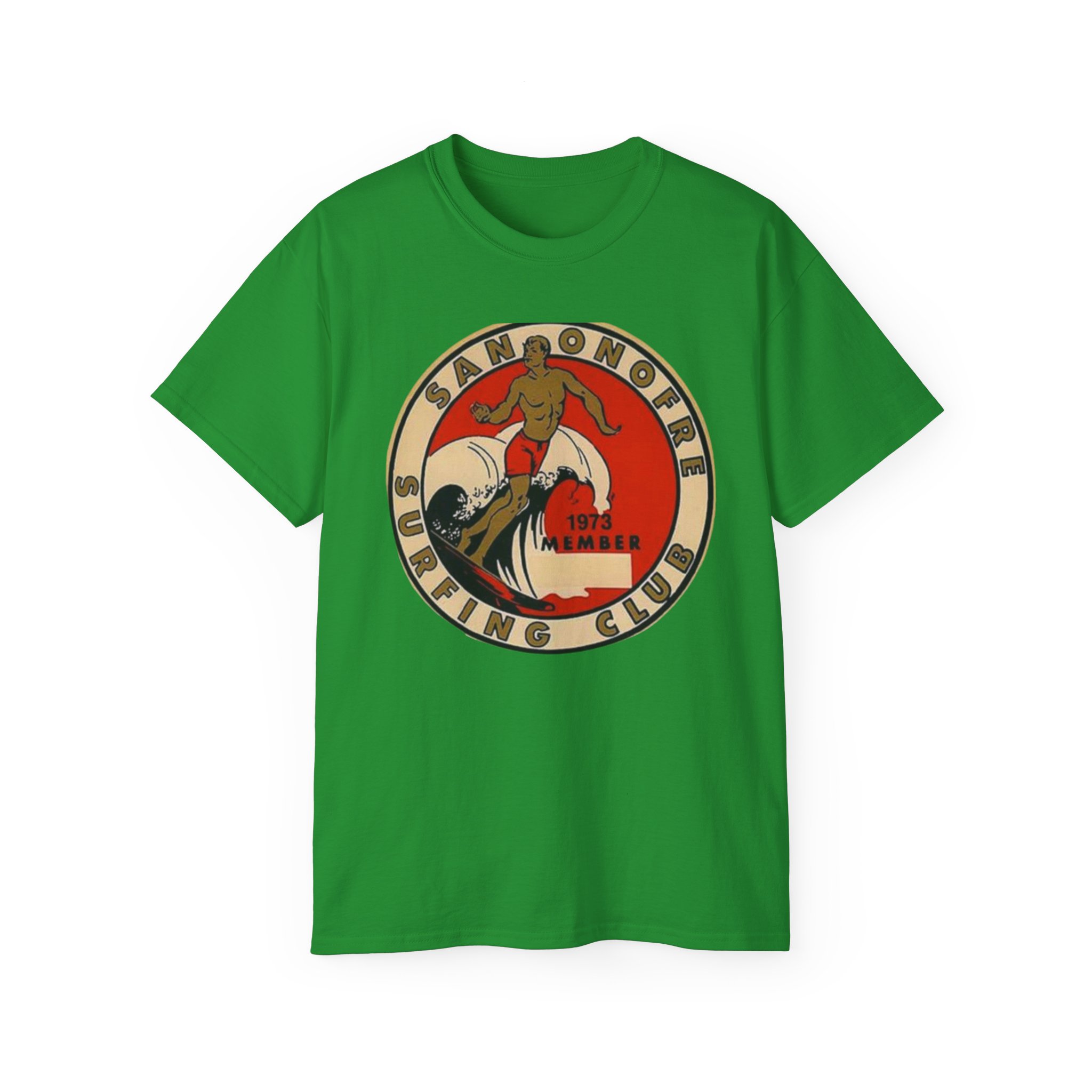 San Onofre, California Surfing Club Unisex Ultra Cotton Tee - Image 33