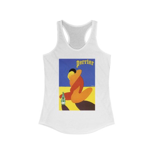 Artistic Women's Perrier Tank, Embrace Summer Style, Casual Wear, Beach Day, Gift for Her, Graphic Tee