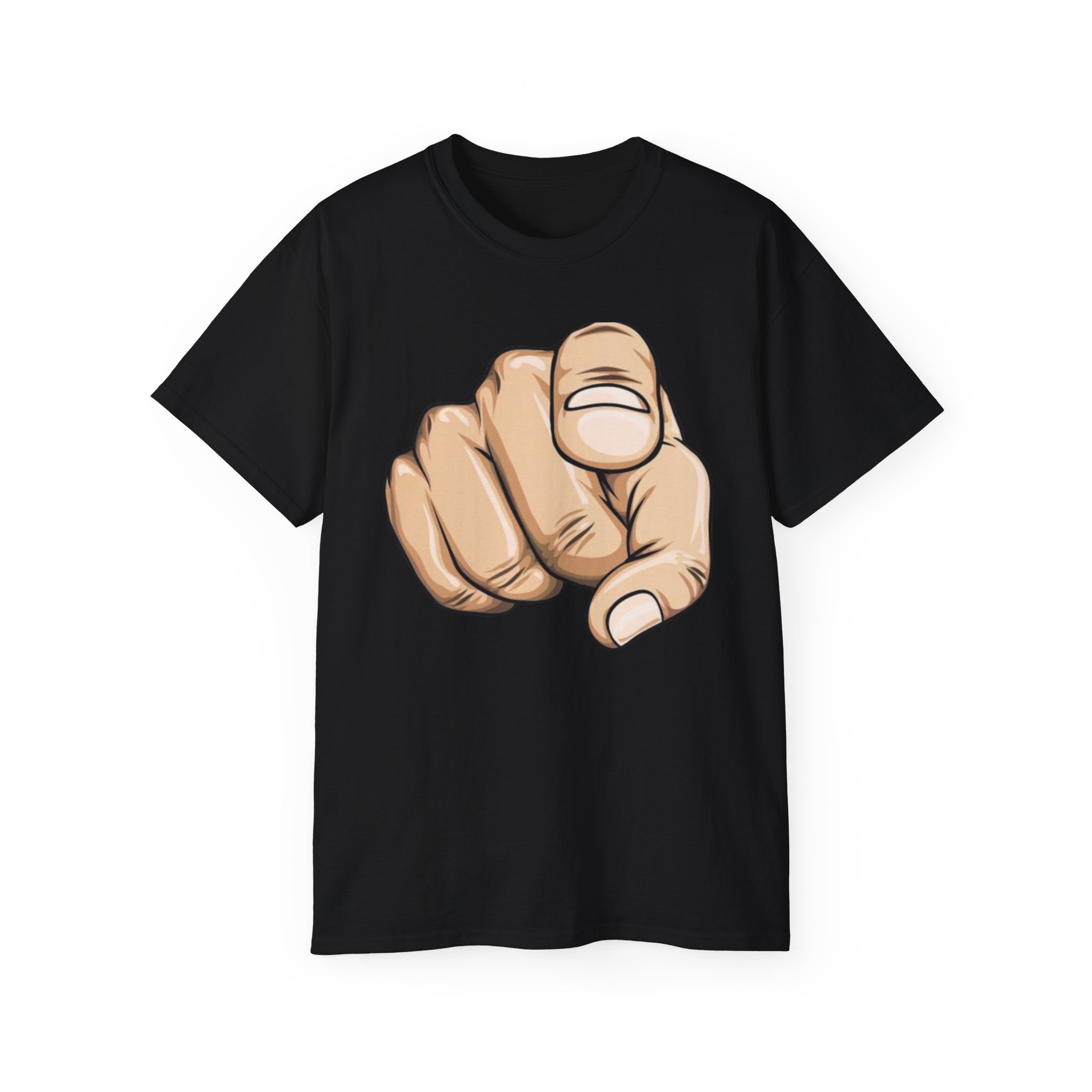 Pointing Finger Unisex Ultra Cotton Tee - Image 9