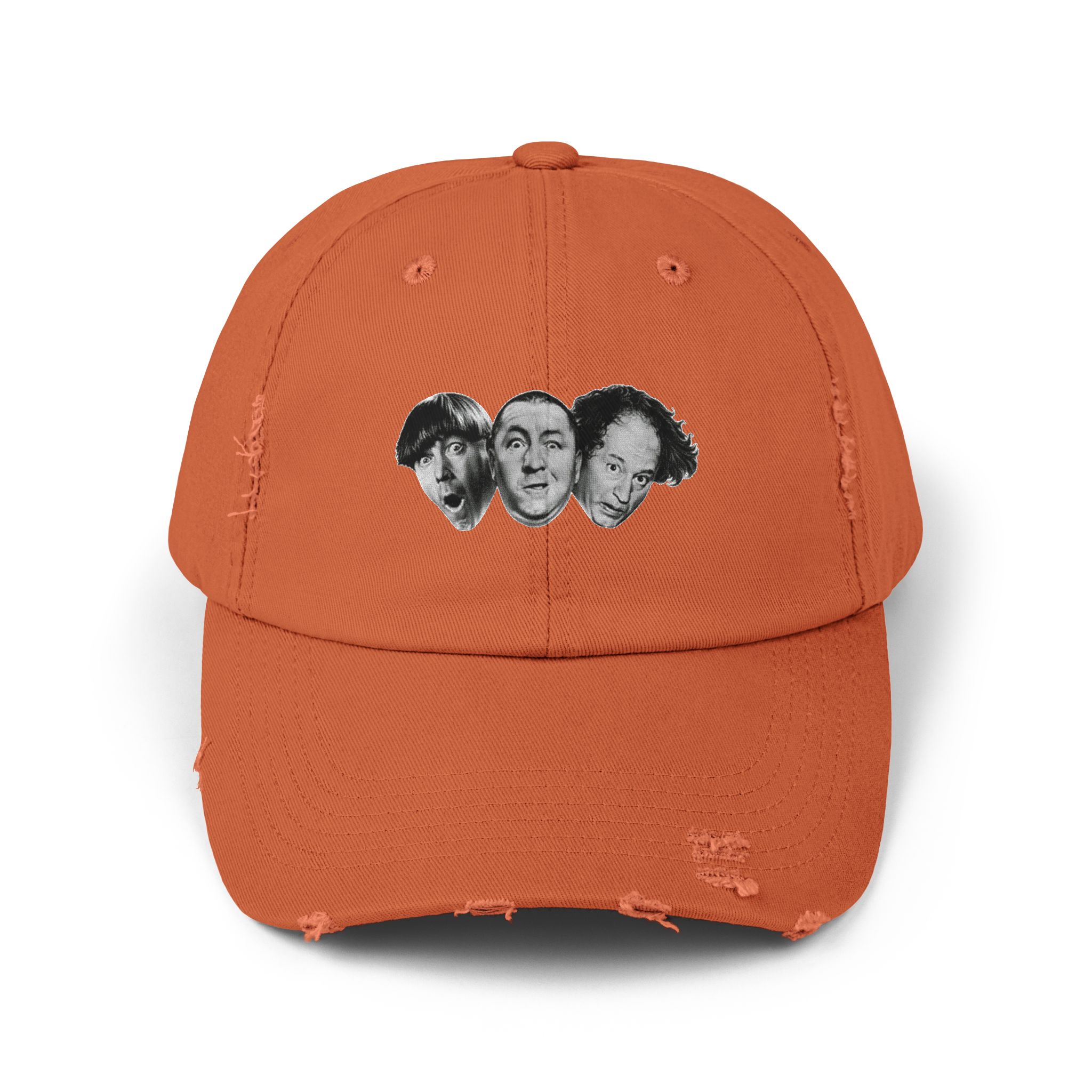 Three Stooges Distressed Cap, Trendy Comedy Cap, Vintage Cap, Gift for Fans, Unisex Hat, Streetwear Accessory - Image 9