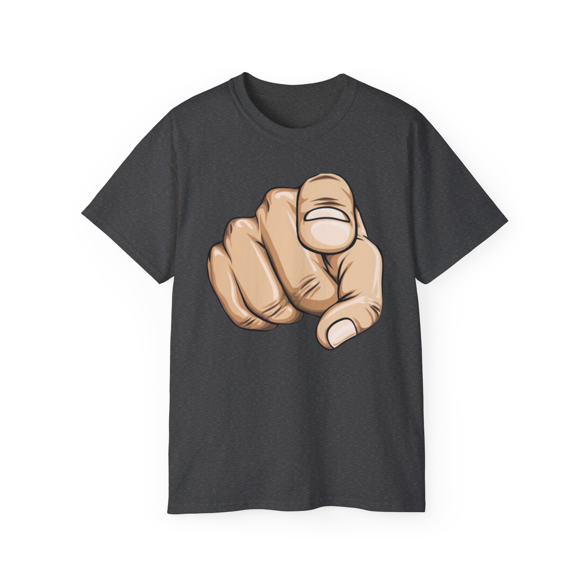 Pointing Finger Unisex Ultra Cotton Tee - Image 37