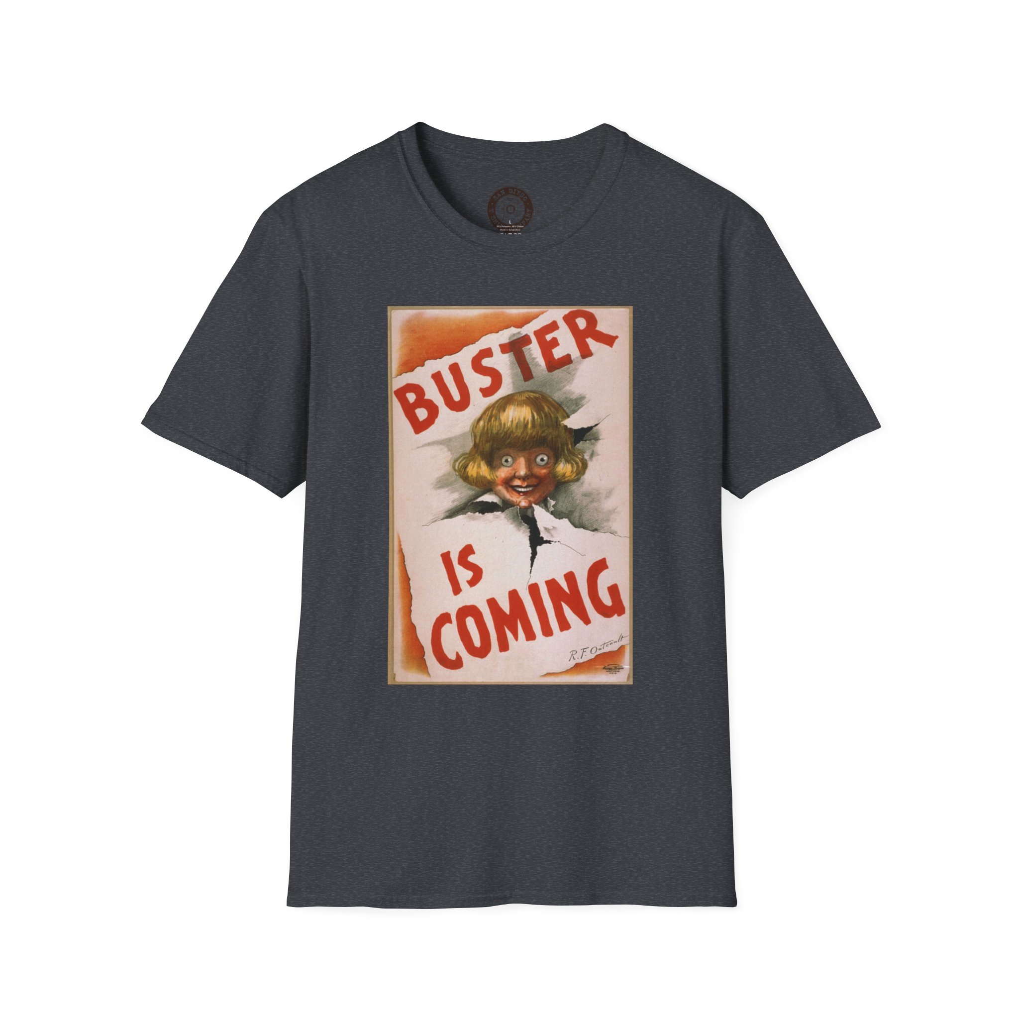 Vintage-Inspired Unisex T-Shirt, Retro Graphic Tee, Unique Gift, Casual Wear, Festival Apparel, Buster Is Coming Design - Image 37