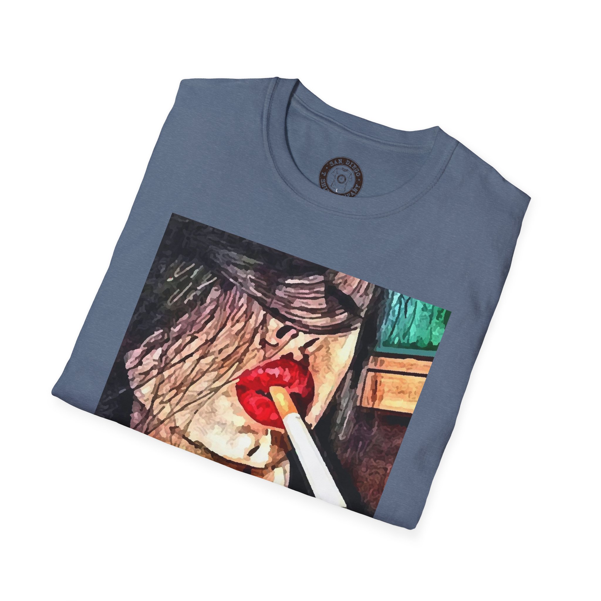Artistic Unisex T-Shirt with Smokin' Lip Design, Vintage Style Tee, Unique Gift for Art Lovers, Casual Wear for Any Occasion, Summer Fashion - Image 32