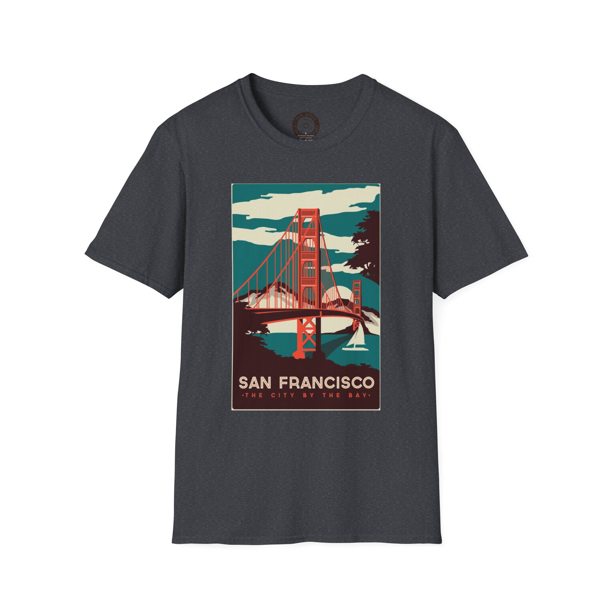 Vintage San Francisco Golden Gate Bridge T-Shirt, California Souvenir, Casual Wear, Gift for Travelers - Image 37