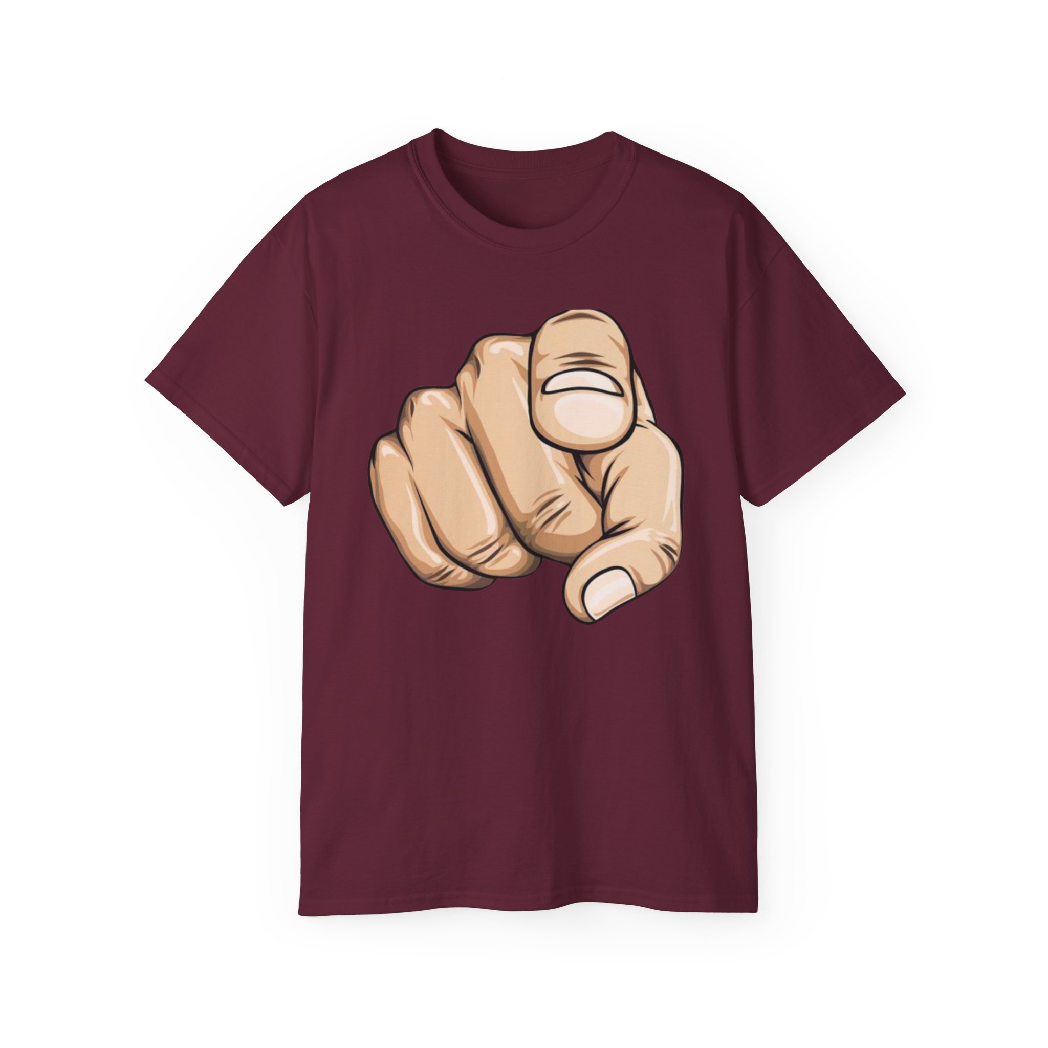 Pointing Finger Unisex Ultra Cotton Tee - Image 25