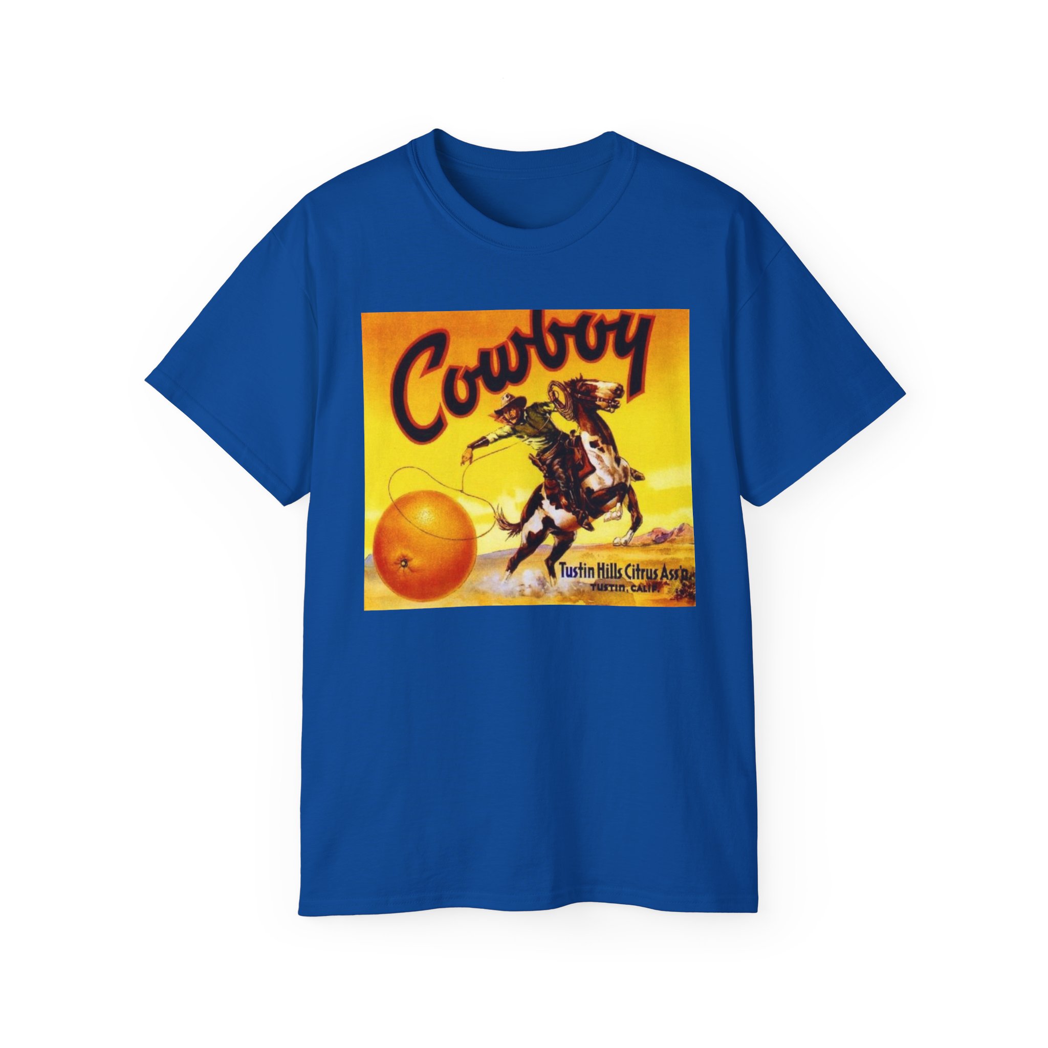 Cowboy Vintage Crate Label Unisex Ultra Cotton Tee - Image 45