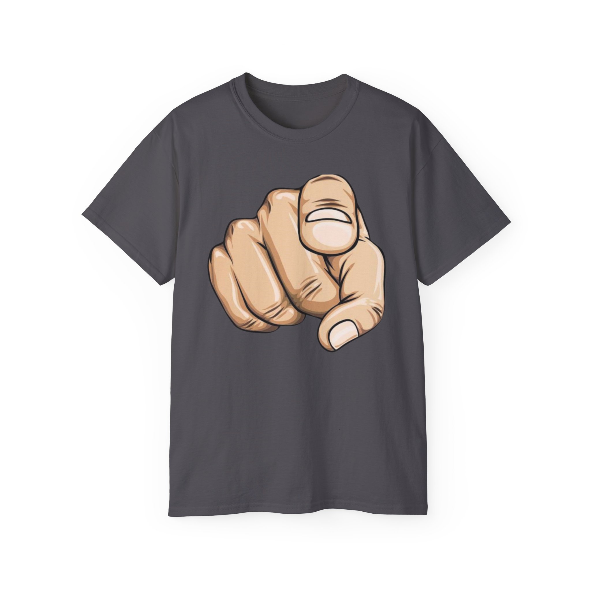 Pointing Finger Unisex Ultra Cotton Tee - Image 41