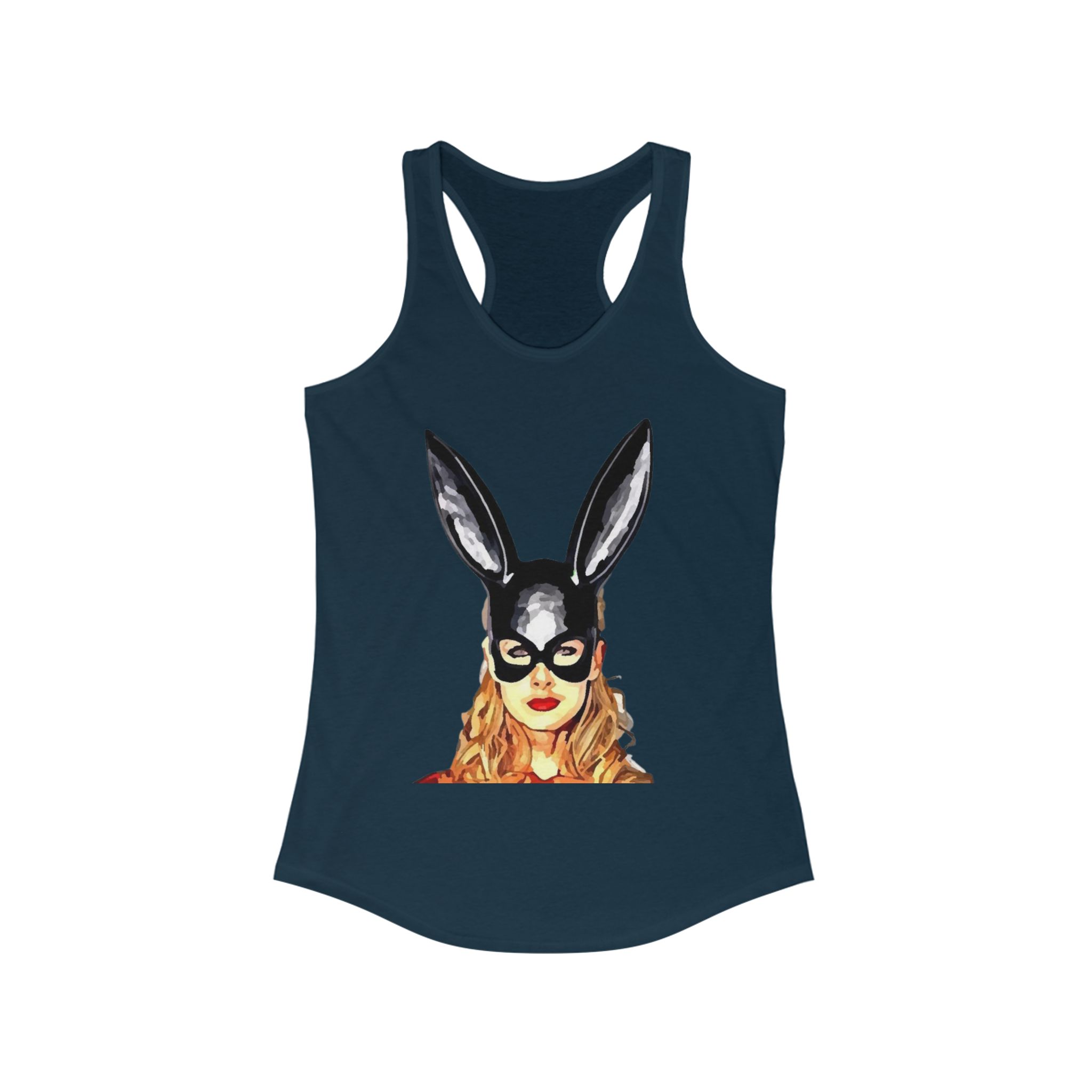 Chic Bunny Graphic Racerback Tank - Perfect for Spring, Parties, Festivals, Cute Summer Wear, Gift for Animal Lovers - Image 23