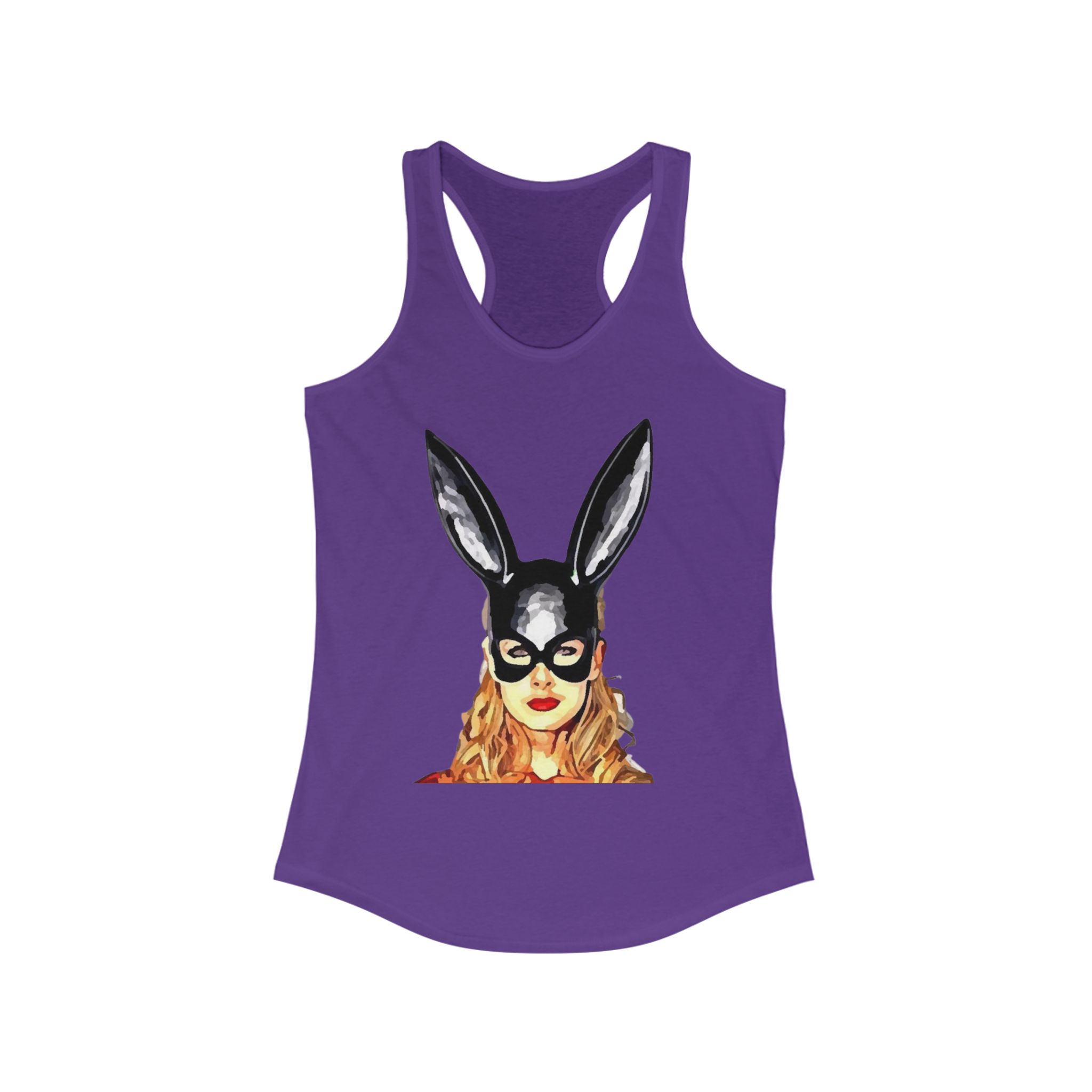 Chic Bunny Graphic Racerback Tank - Perfect for Spring, Parties, Festivals, Cute Summer Wear, Gift for Animal Lovers - Image 27