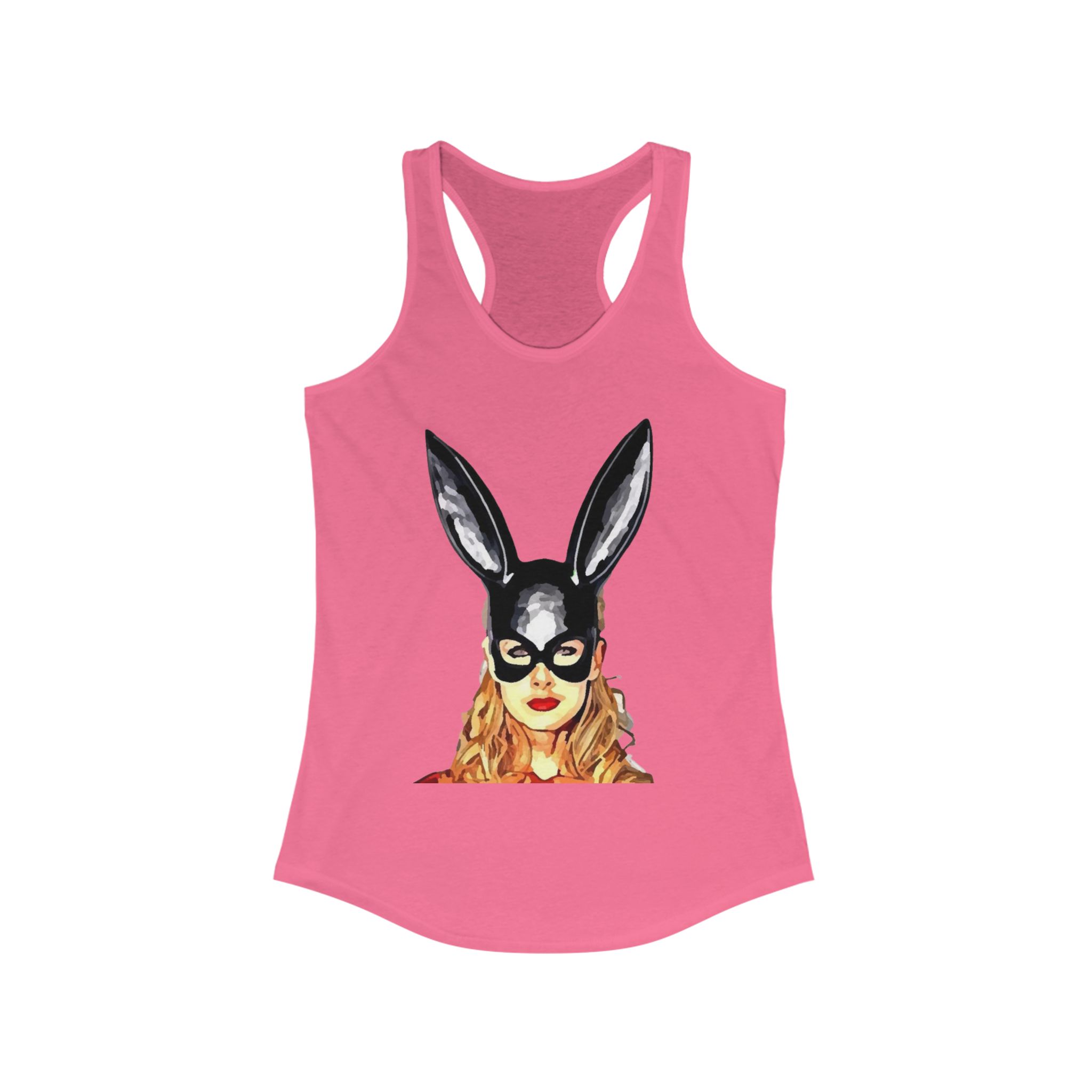 Chic Bunny Graphic Racerback Tank - Perfect for Spring, Parties, Festivals, Cute Summer Wear, Gift for Animal Lovers - Image 29