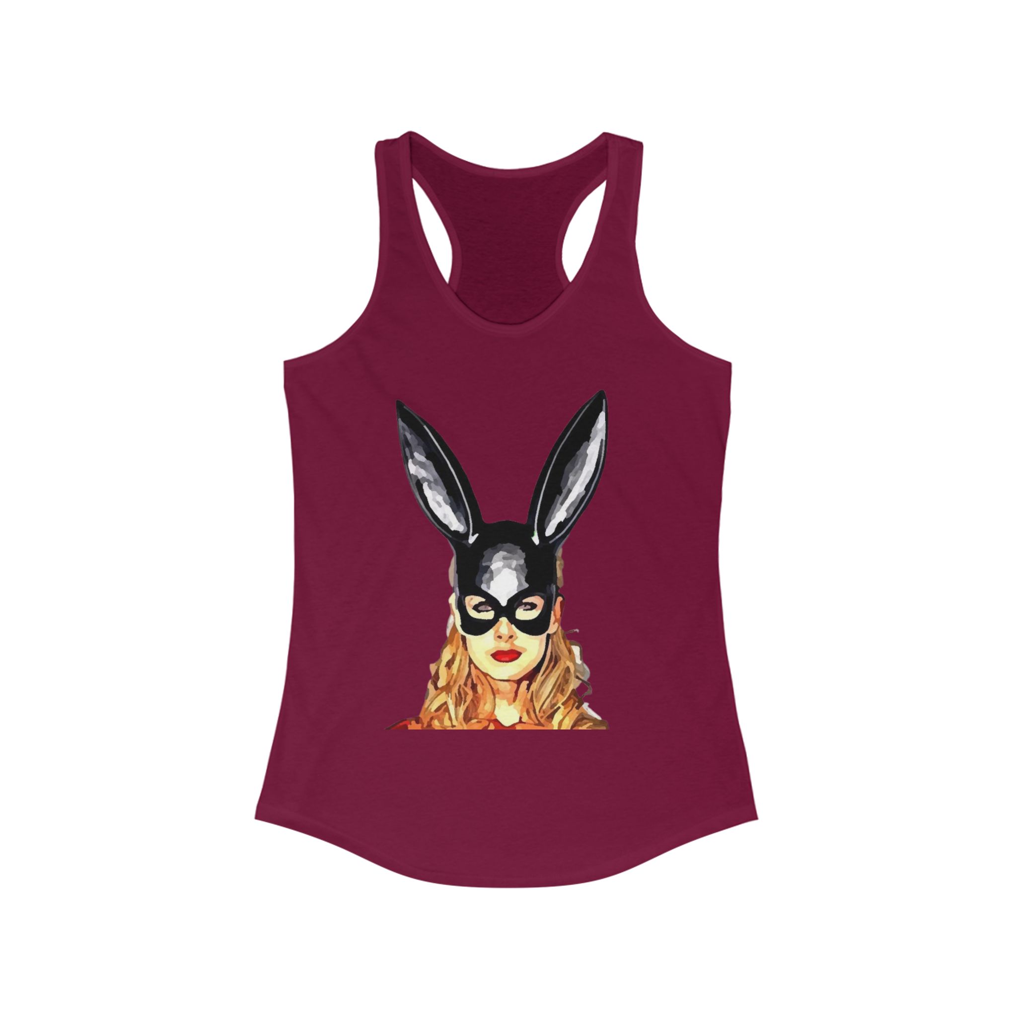 Chic Bunny Graphic Racerback Tank - Perfect for Spring, Parties, Festivals, Cute Summer Wear, Gift for Animal Lovers - Image 31