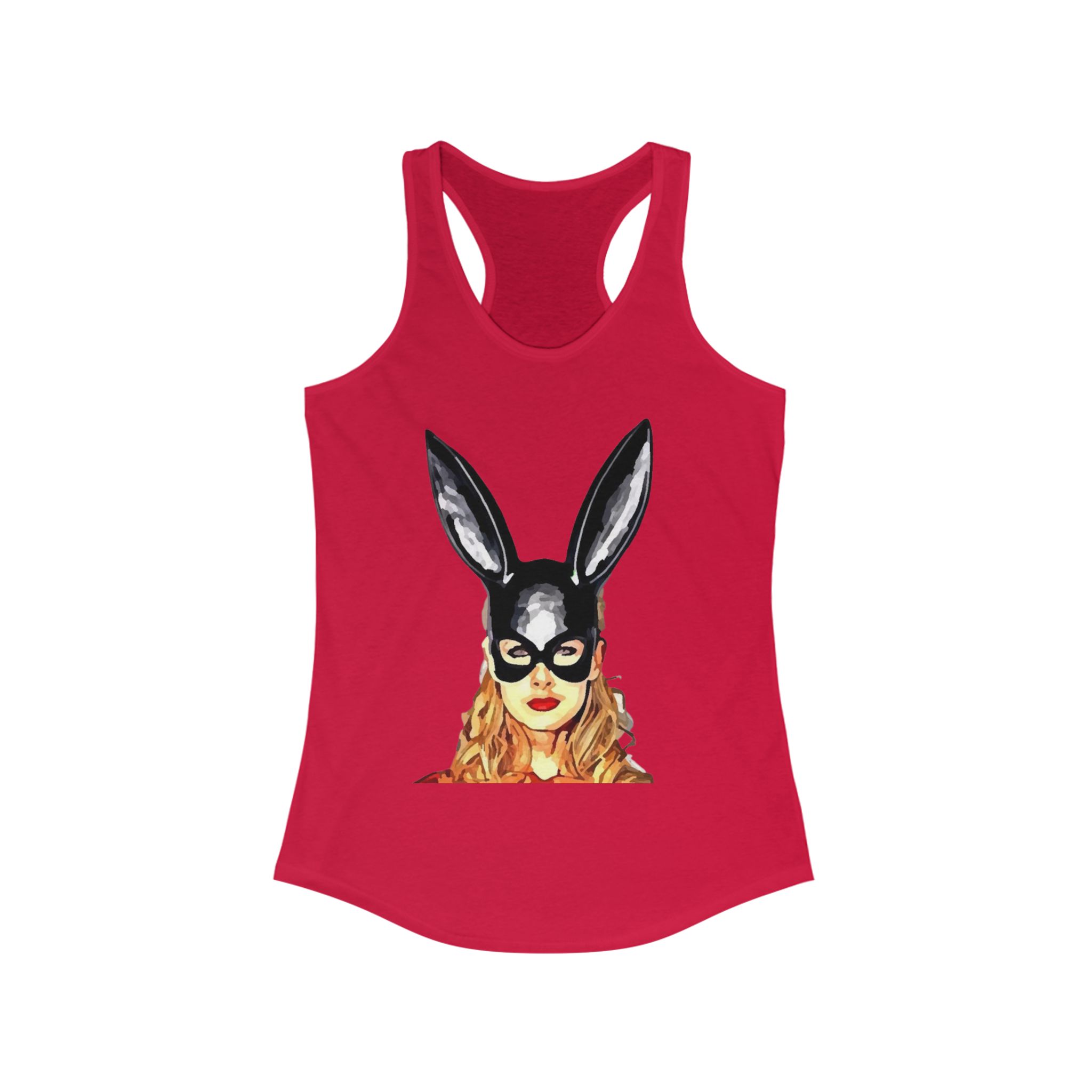 Chic Bunny Graphic Racerback Tank - Perfect for Spring, Parties, Festivals, Cute Summer Wear, Gift for Animal Lovers - Image 33