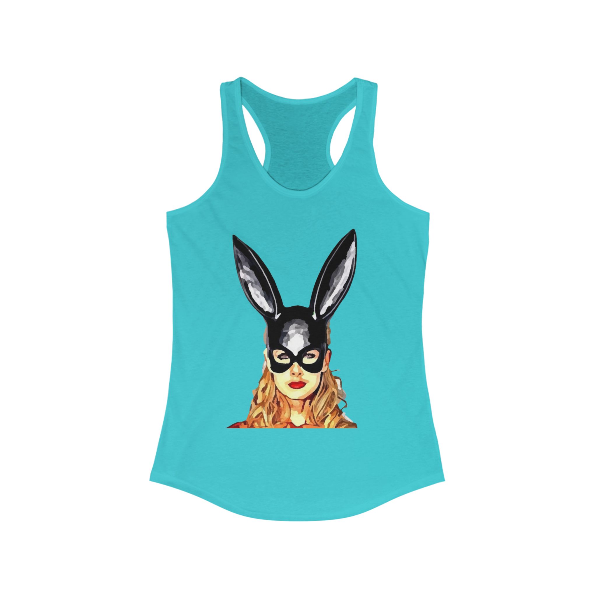 Chic Bunny Graphic Racerback Tank - Perfect for Spring, Parties, Festivals, Cute Summer Wear, Gift for Animal Lovers - Image 17