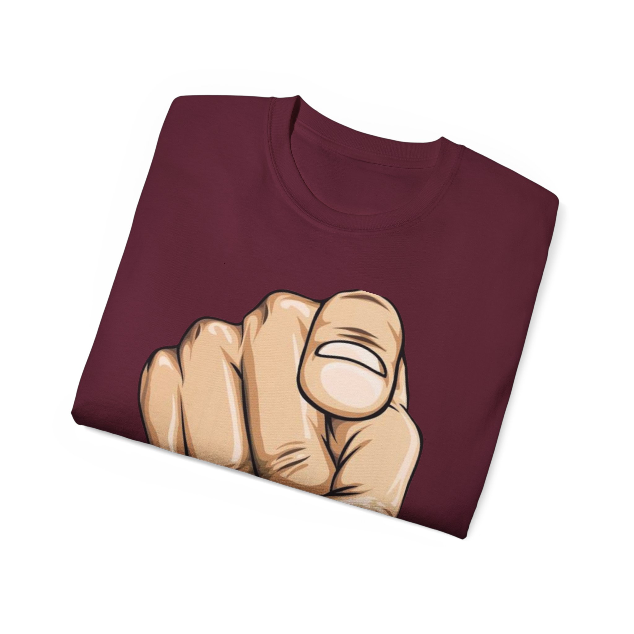 Pointing Finger Unisex Ultra Cotton Tee - Image 28