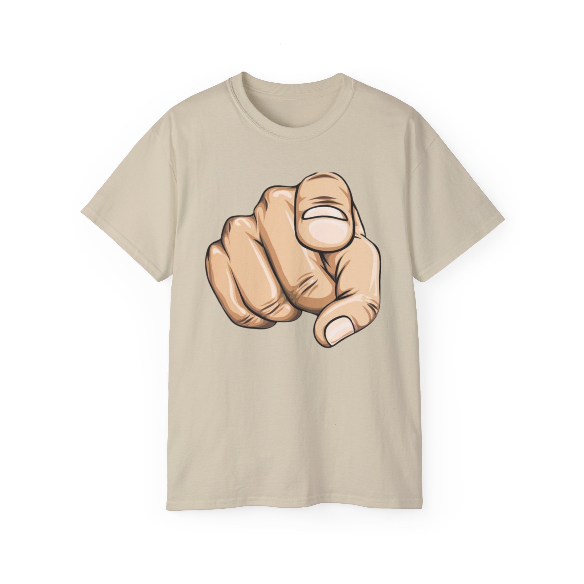 Pointing Finger Unisex Ultra Cotton Tee - Image 13