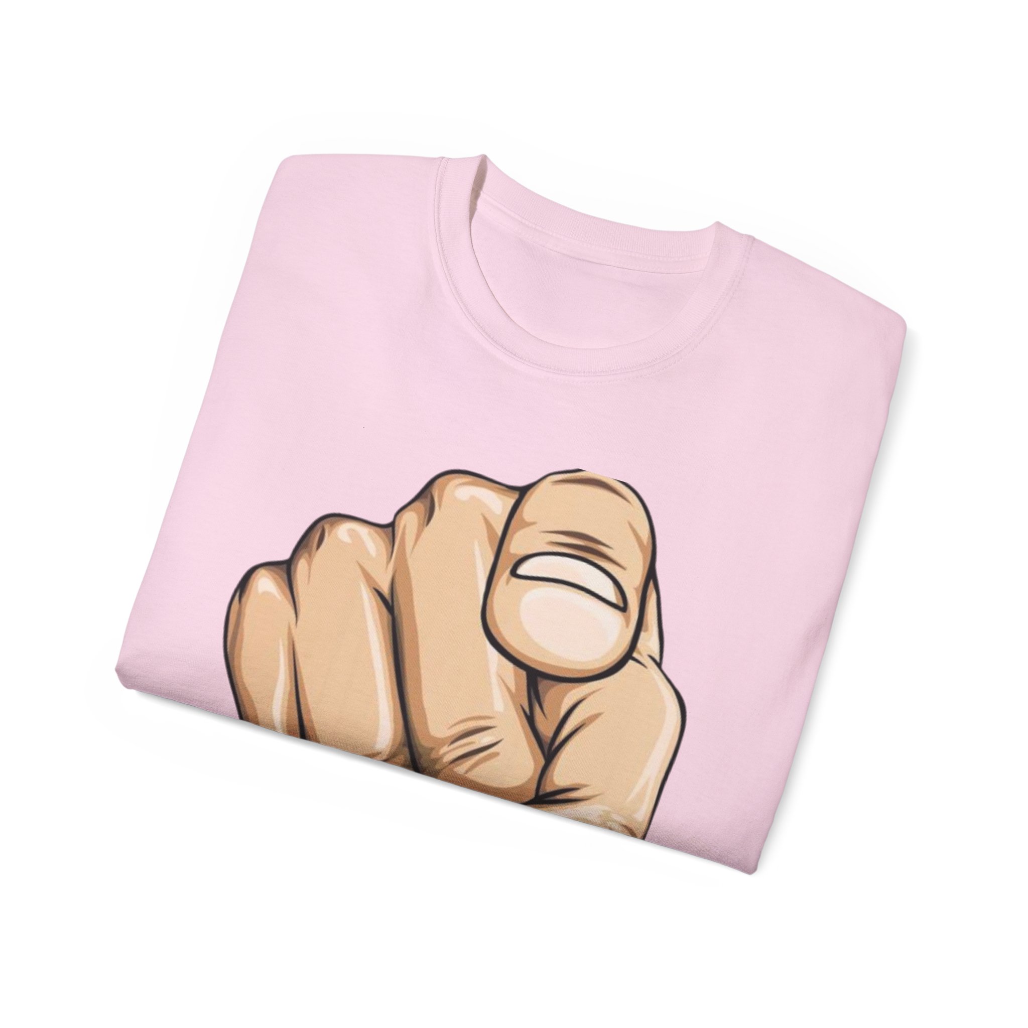 Pointing Finger Unisex Ultra Cotton Tee - Image 56
