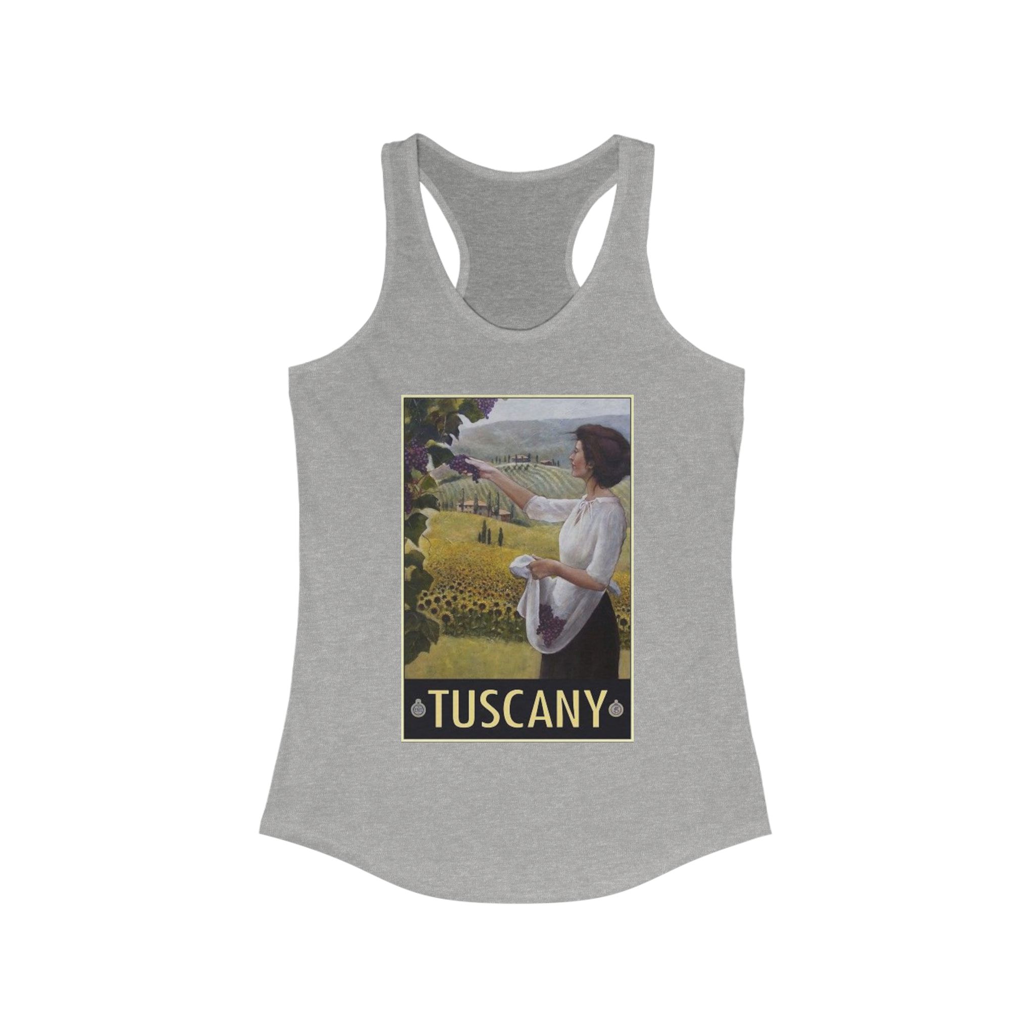 Vintage Tuscan Vibes Women's Racerback Tank, Travel Tee, Summer Top, Vacation Outfit, Gift for Wanderlusters - Image 7