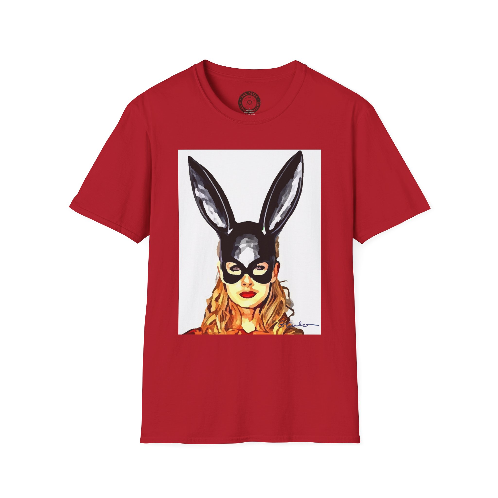 Bunny Mask Unisex T-Shirt, Cute Graphic Tee, Casual Wear, Costume Party Shirt, Trendy Everyday Shirt, Unique Gift Idea - Image 37