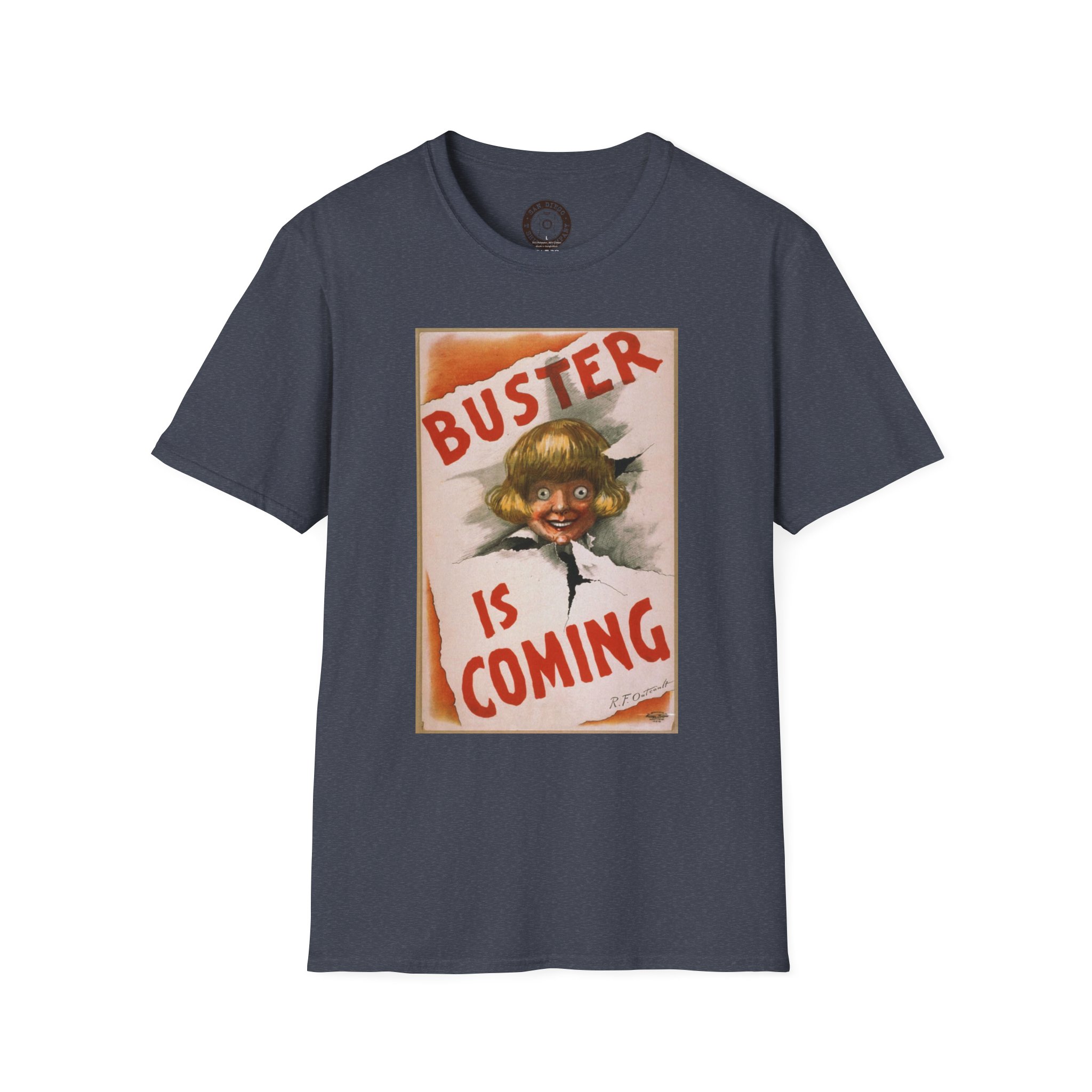 Vintage-Inspired Unisex T-Shirt, Retro Graphic Tee, Unique Gift, Casual Wear, Festival Apparel, Buster Is Coming Design - Image 41