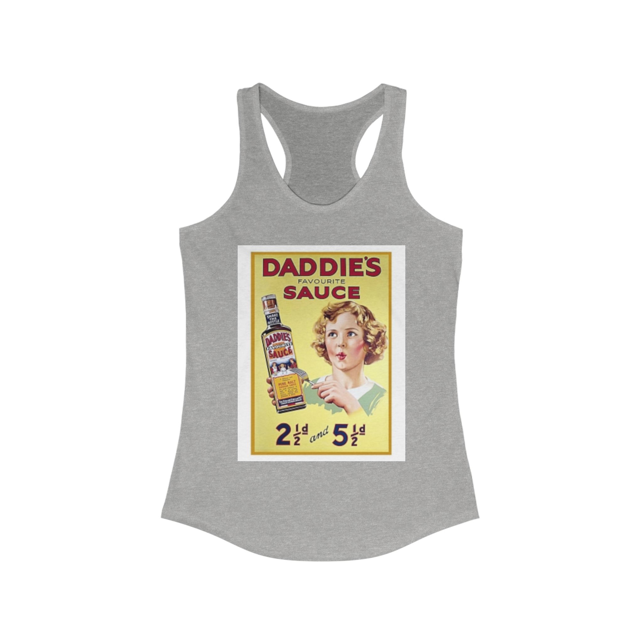 Retro Daddie's Favorite Sauce Women's Racerback Tank - Vintage Style Tee, Summer Top, Gift for Foodies, Cooking Enthusiasts, Nostalgia Lovers - Image 7
