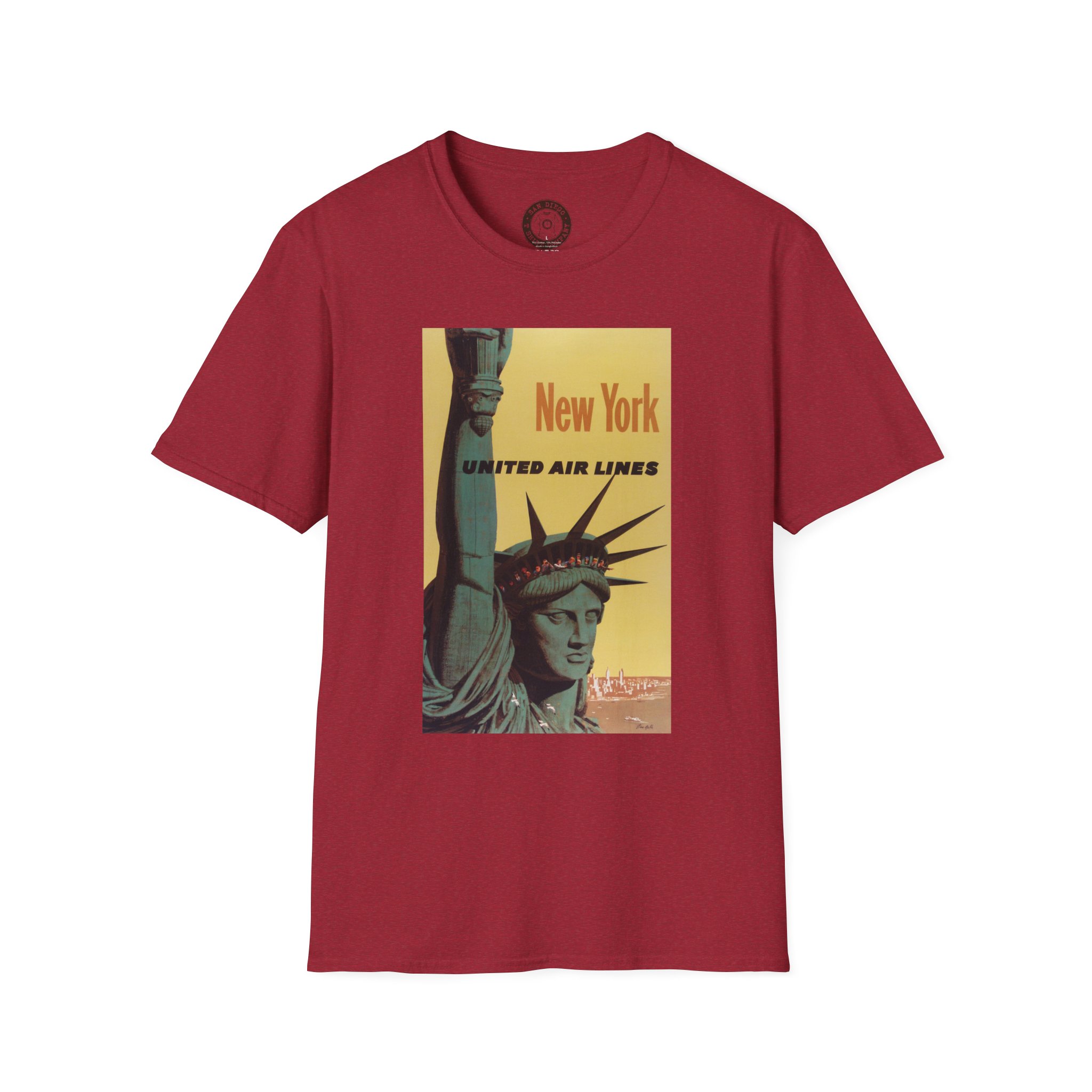 Vintage New York Graphic Tee, Unisex Softstyle T-Shirt, Casual Wear, Travel Souvenir, NYC Gift, Retro Fashion - Image 45