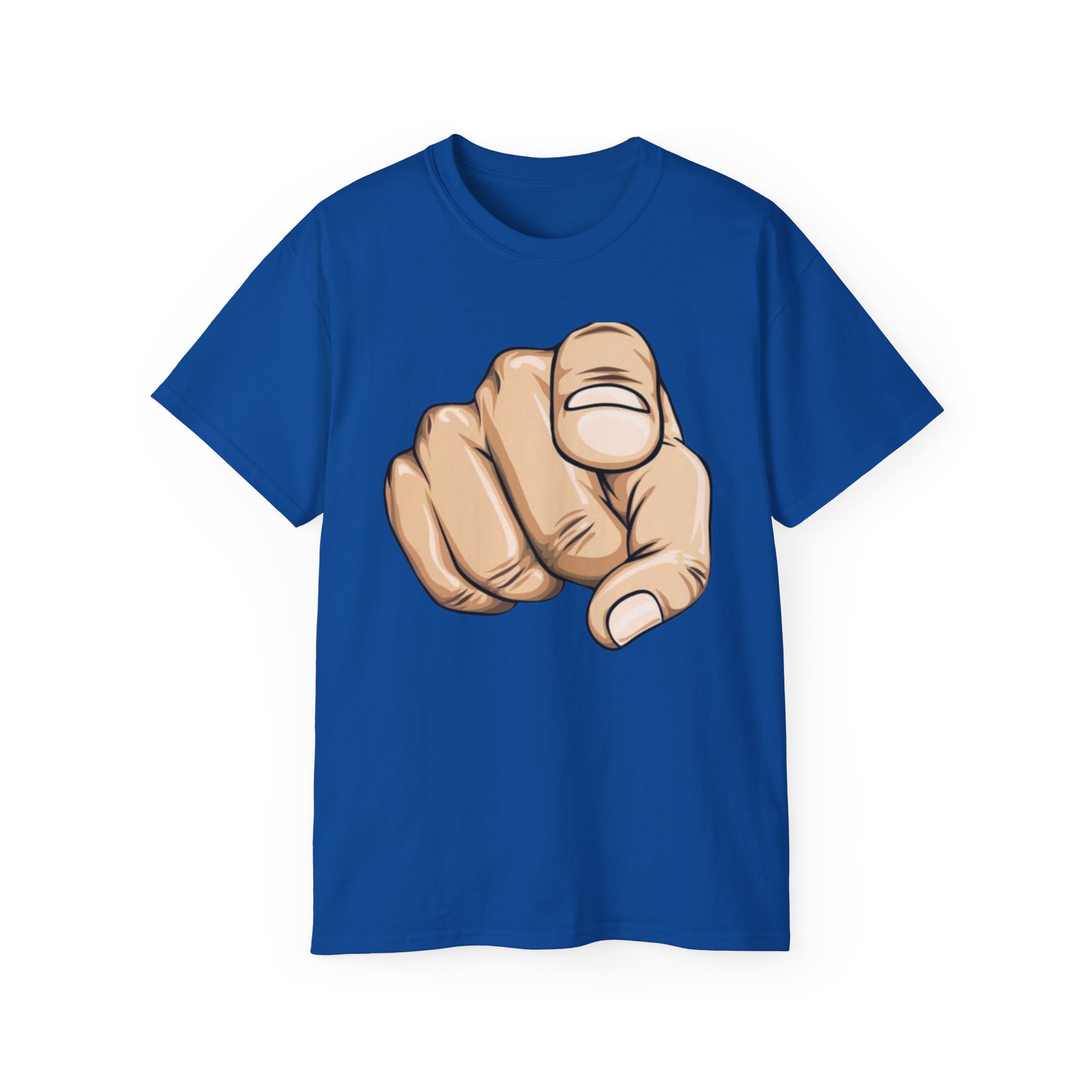 Pointing Finger Unisex Ultra Cotton Tee - Image 45