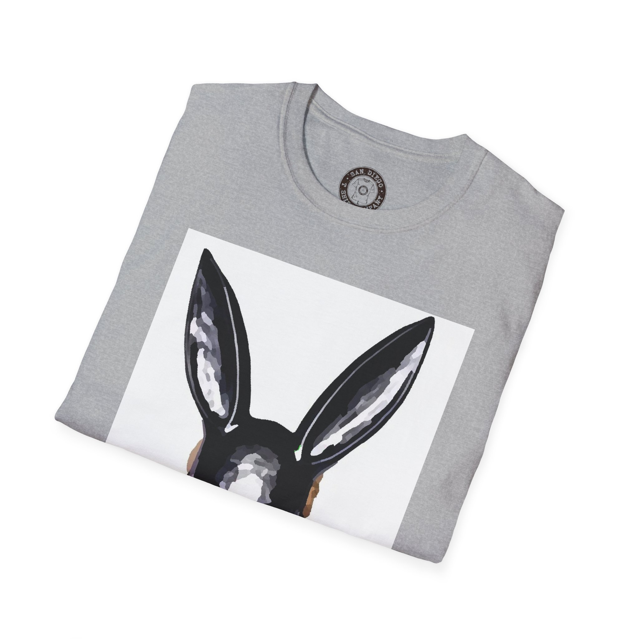 Bunny Mask Unisex T-Shirt, Cute Graphic Tee, Casual Wear, Costume Party Shirt, Trendy Everyday Shirt, Unique Gift Idea - Image 12